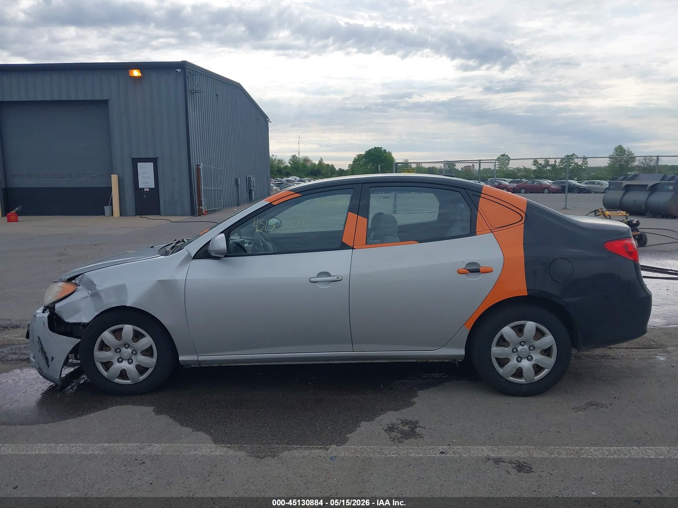 2008 Hyundai Elantra Gls/se Silver vin: KMHDU46D78U402413