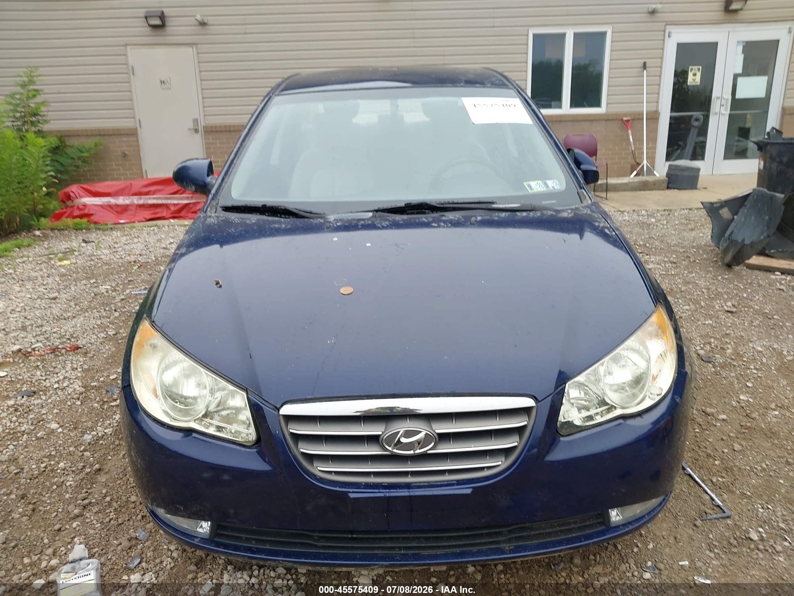 2008 Hyundai Elantra Gls/se Blue vin: KMHDU46D78U404579