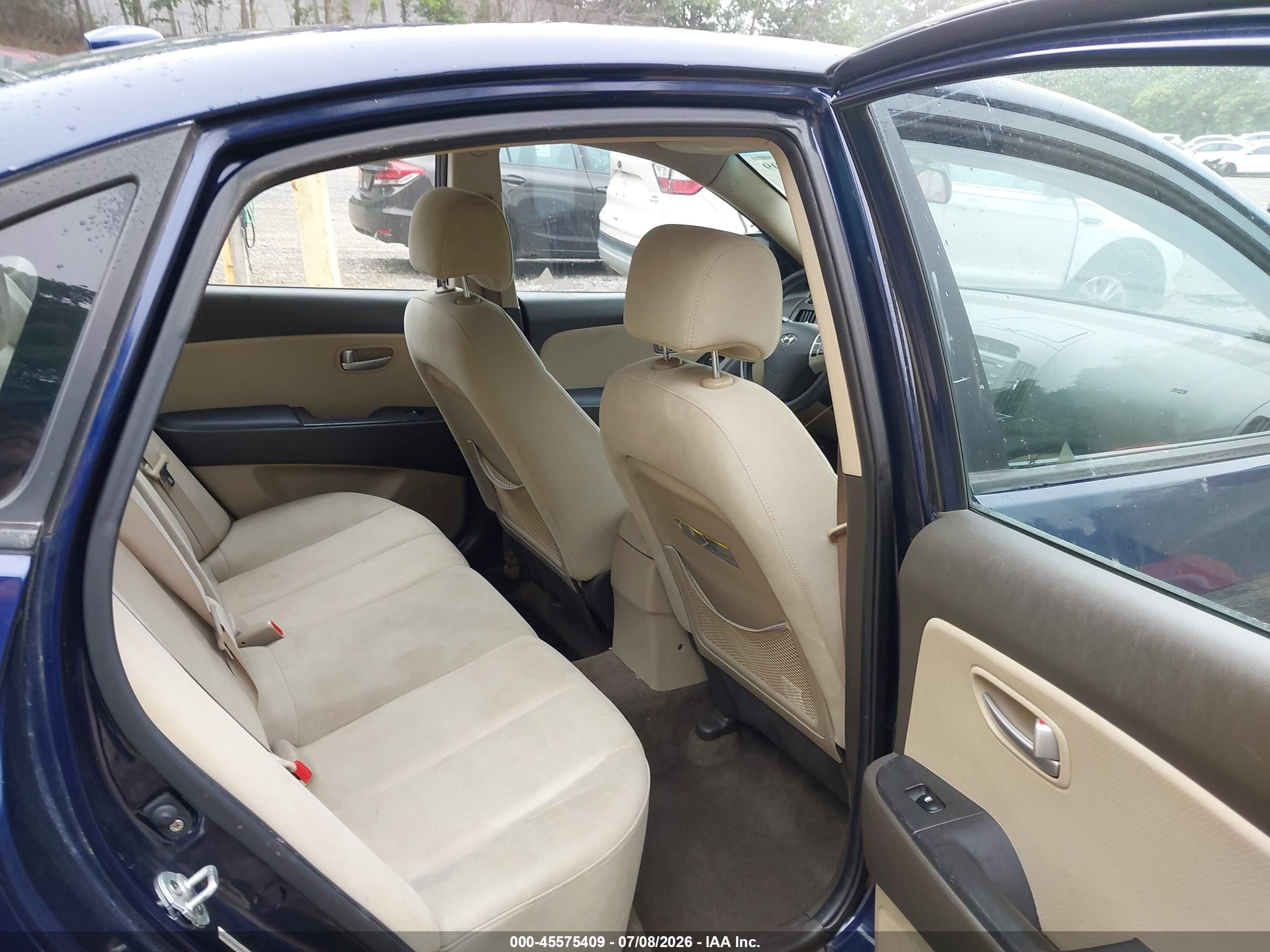 2008 Hyundai Elantra Gls/se Blue vin: KMHDU46D78U404579