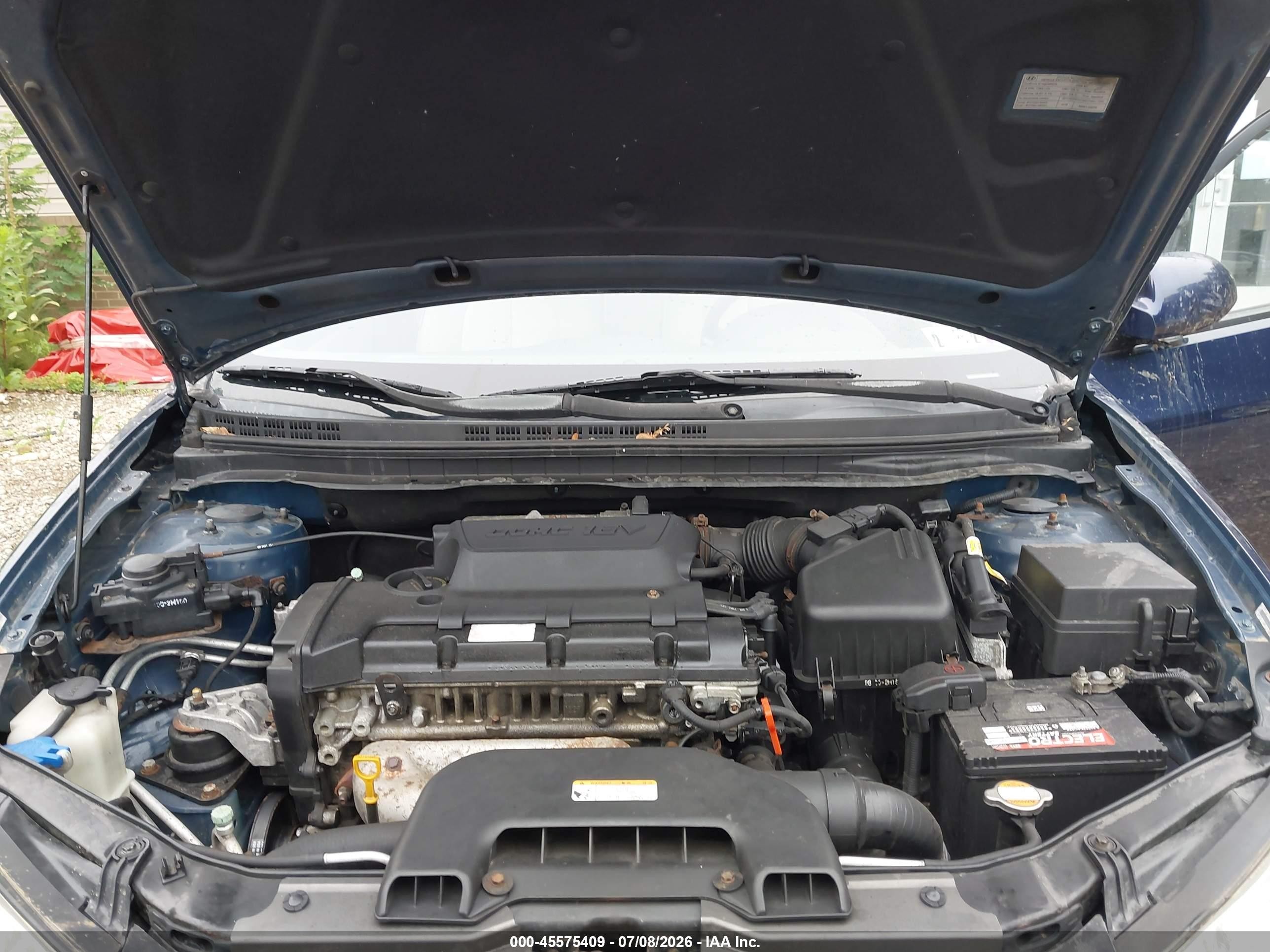 2008 Hyundai Elantra Gls/se Blue vin: KMHDU46D78U404579