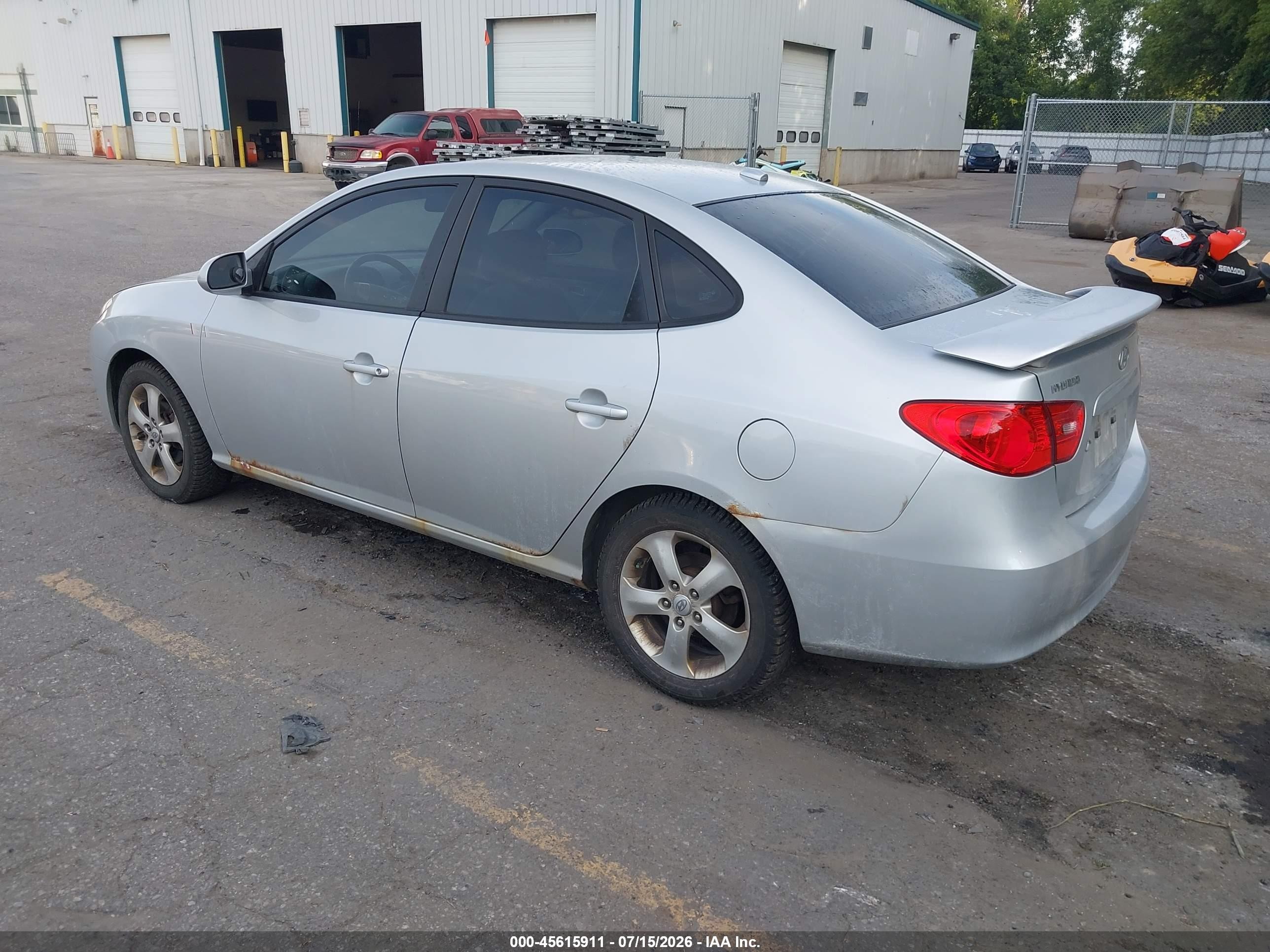 2008 Hyundai Elantra Gls/se Silver vin: KMHDU46D78U444077