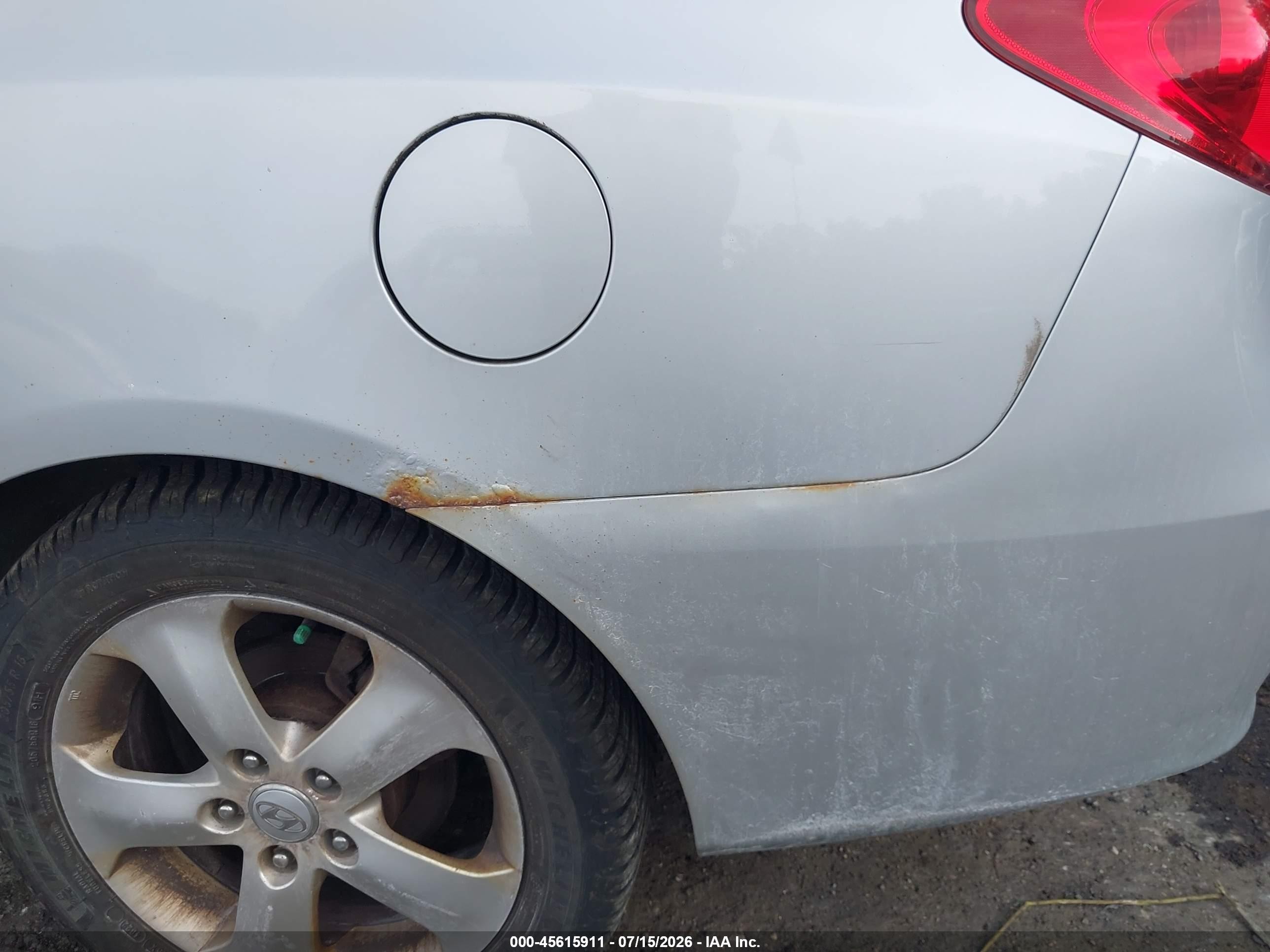 2008 Hyundai Elantra Gls/se Silver vin: KMHDU46D78U444077