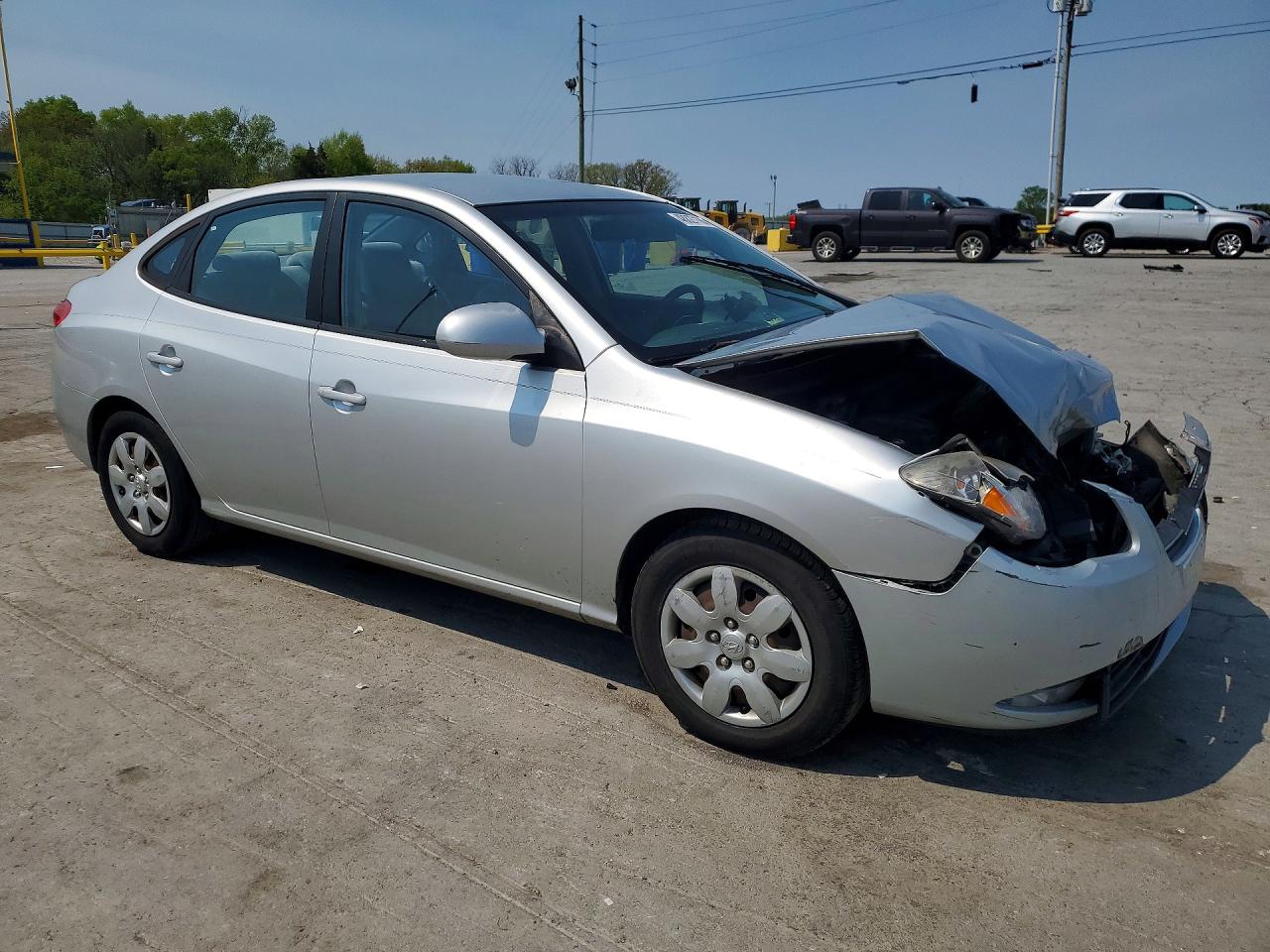 2008 Hyundai Elantra Gls Silver vin: KMHDU46D78U450428