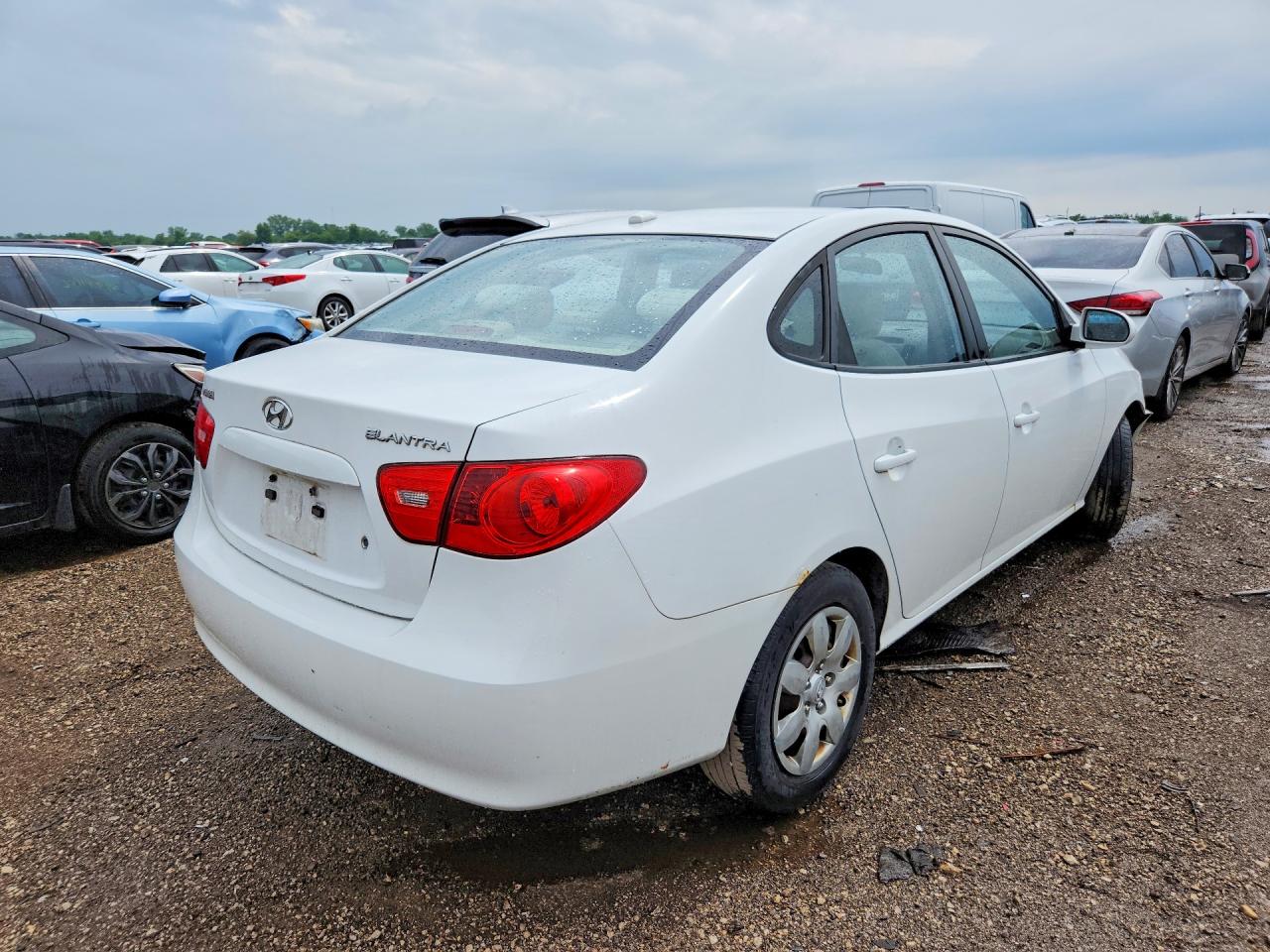 2008 Hyundai Elantra Gls White vin: KMHDU46D78U509526