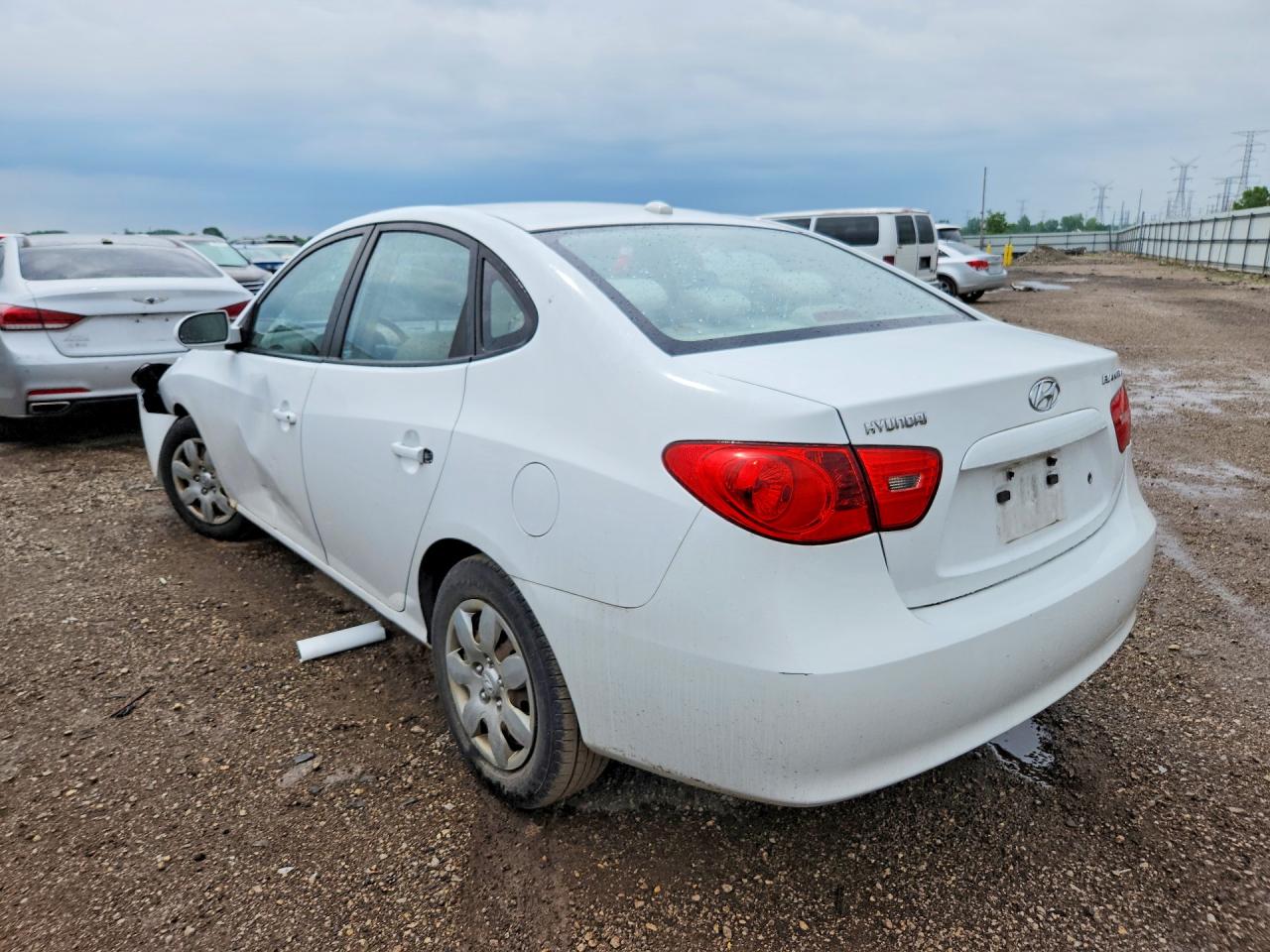 2008 Hyundai Elantra Gls White vin: KMHDU46D78U509526