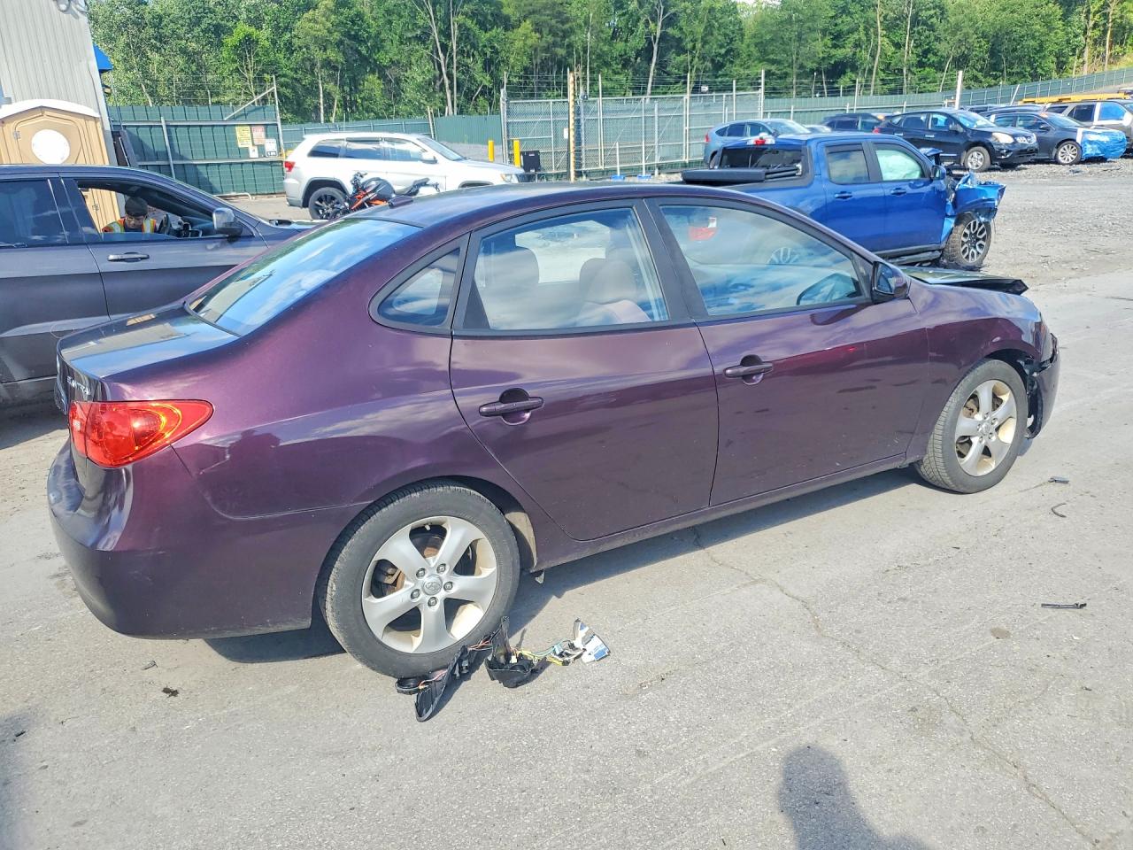 2008 Hyundai Elantra Gls Purple vin: KMHDU46D78U517528