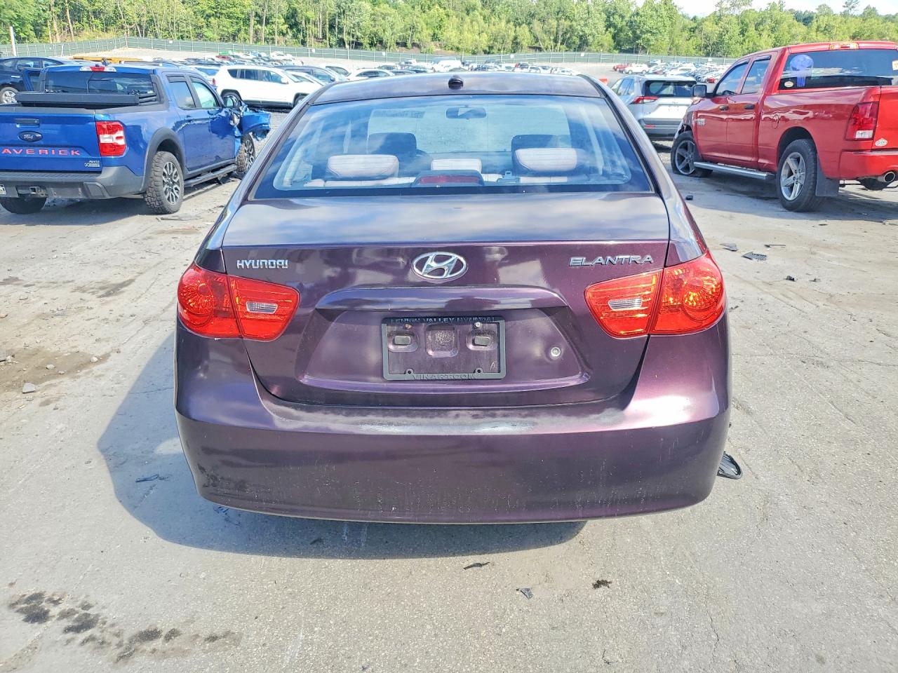 2008 Hyundai Elantra Gls Purple vin: KMHDU46D78U517528