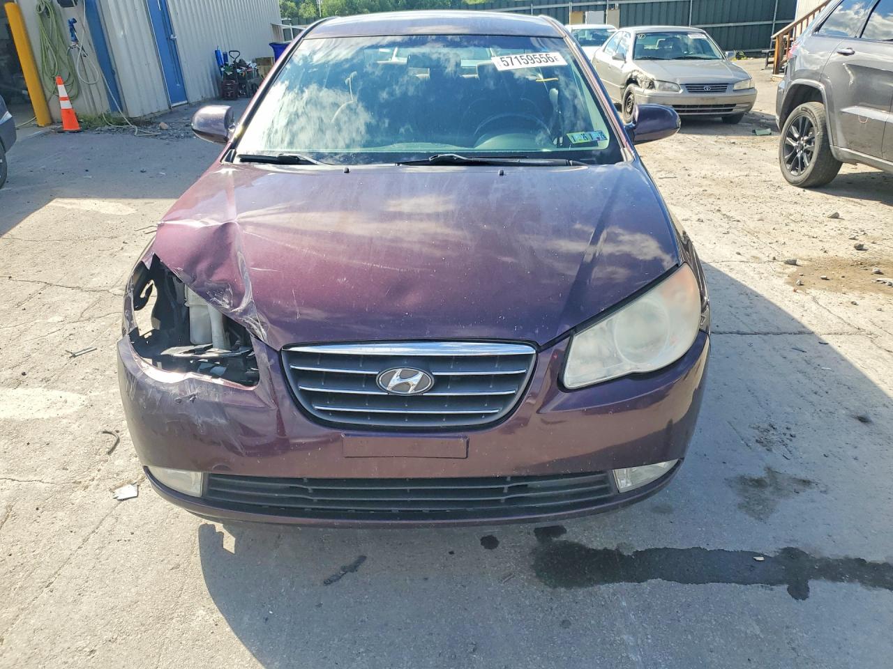 2008 Hyundai Elantra Gls Purple vin: KMHDU46D78U517528