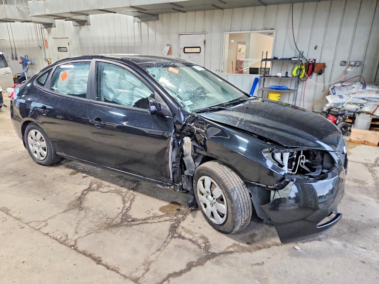 2008 Hyundai Elantra Gls Black vin: KMHDU46D78U571749