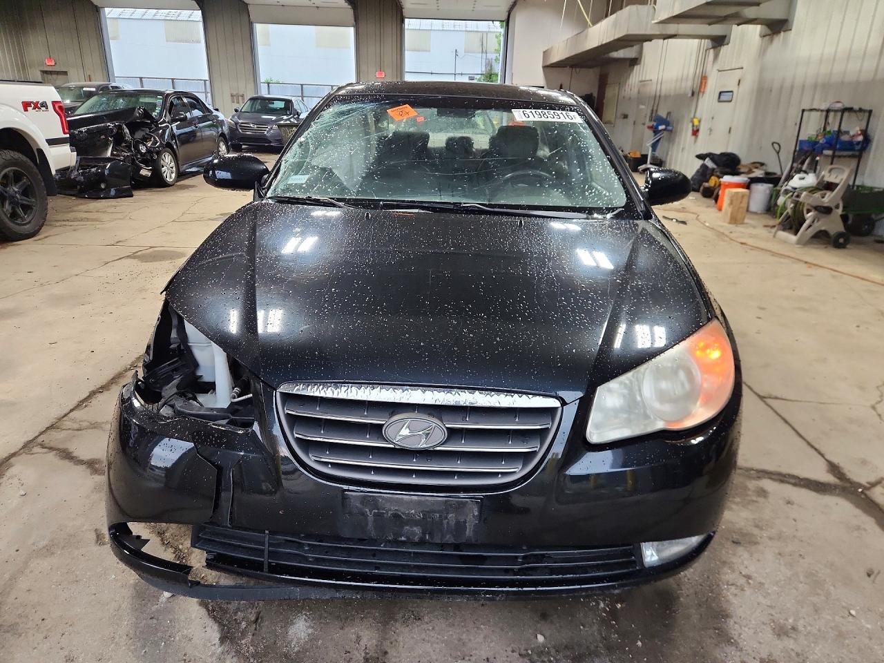 2008 Hyundai Elantra Gls Black vin: KMHDU46D78U571749