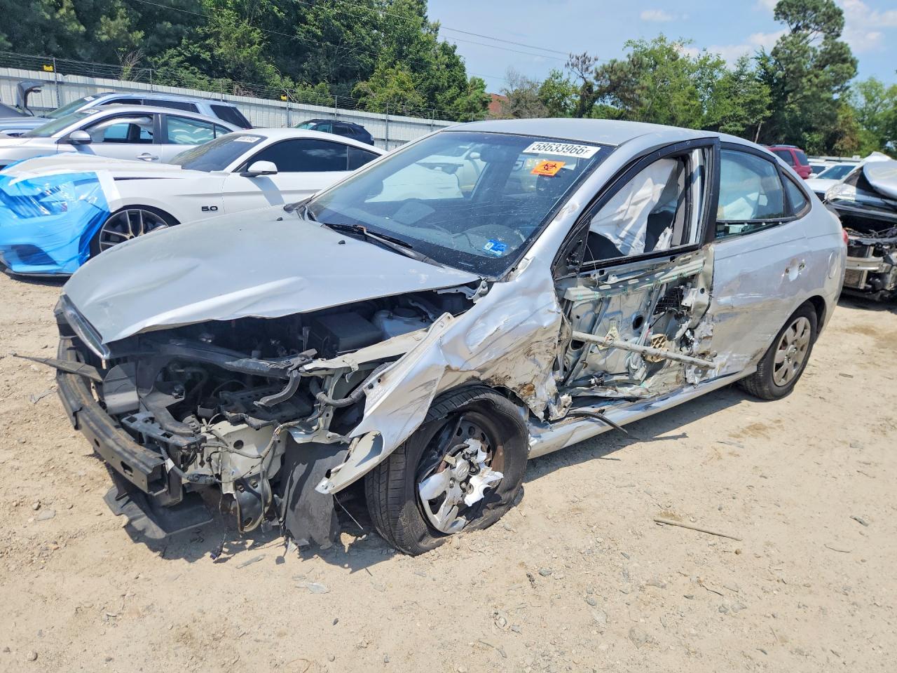 2009 Hyundai Elantra Gls Silver vin: KMHDU46D79U597561