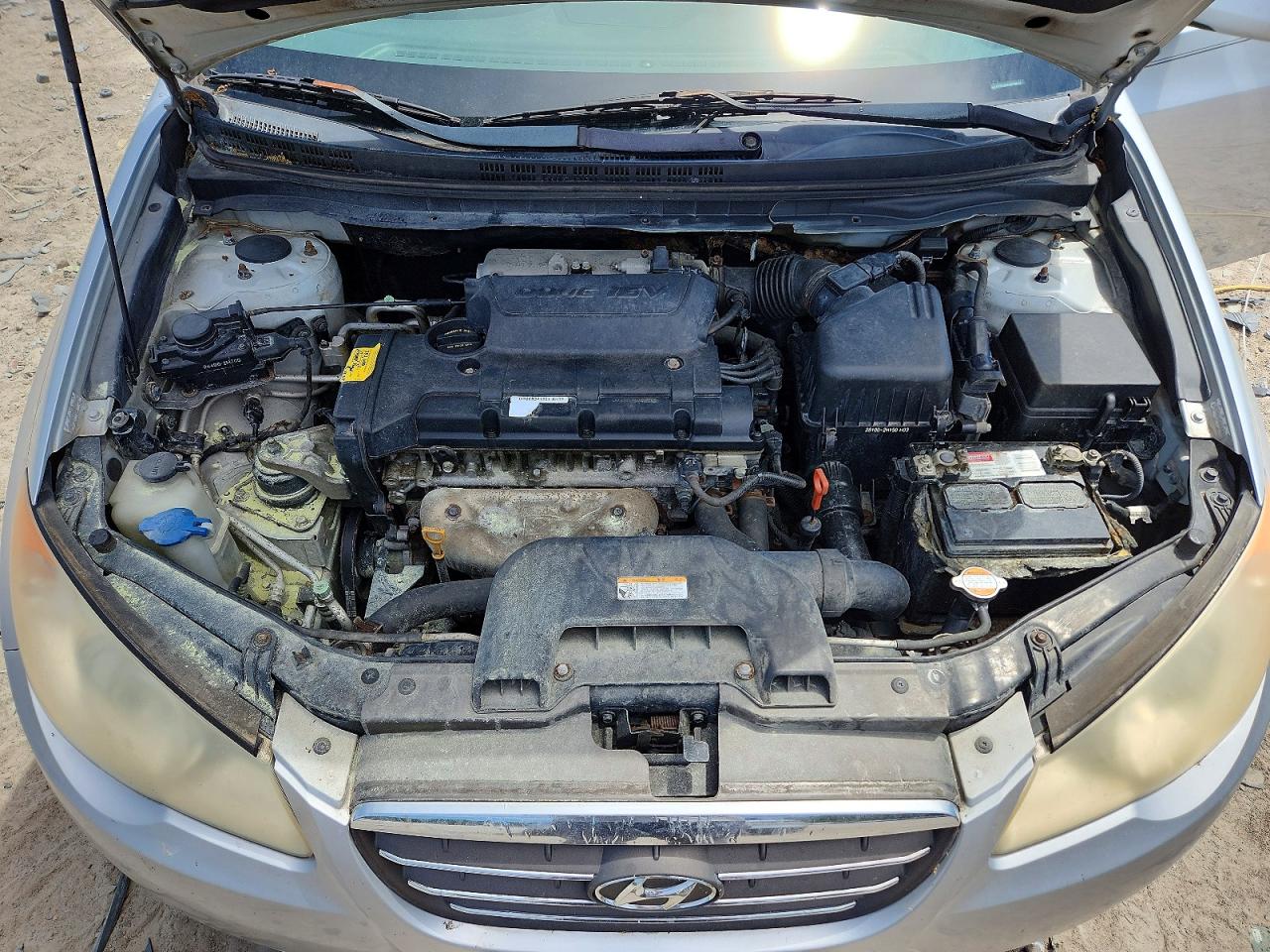 2009 Hyundai Elantra Gls Silver vin: KMHDU46D79U598337