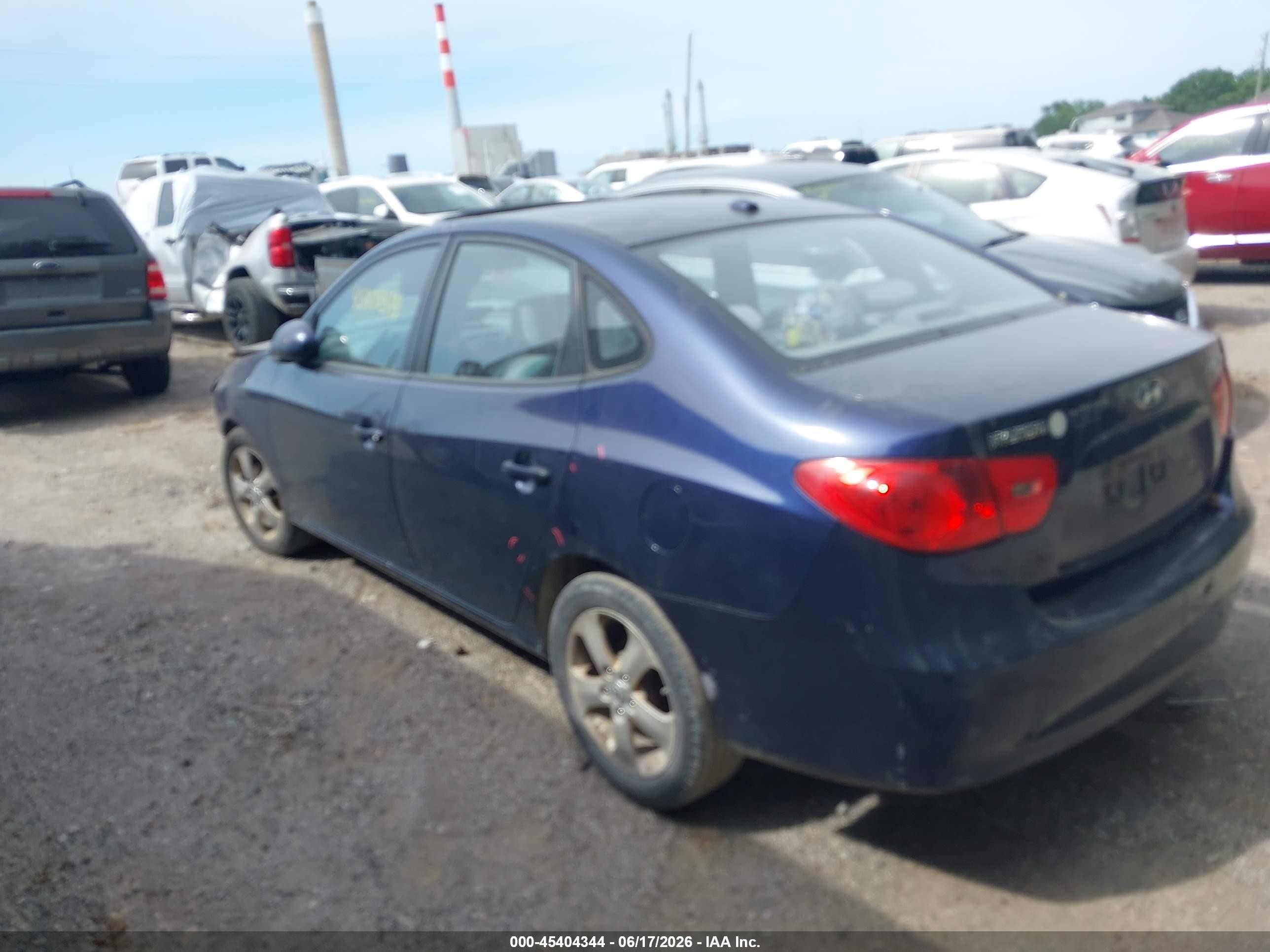 2009 Hyundai Elantra Se Blue vin: KMHDU46D79U601074