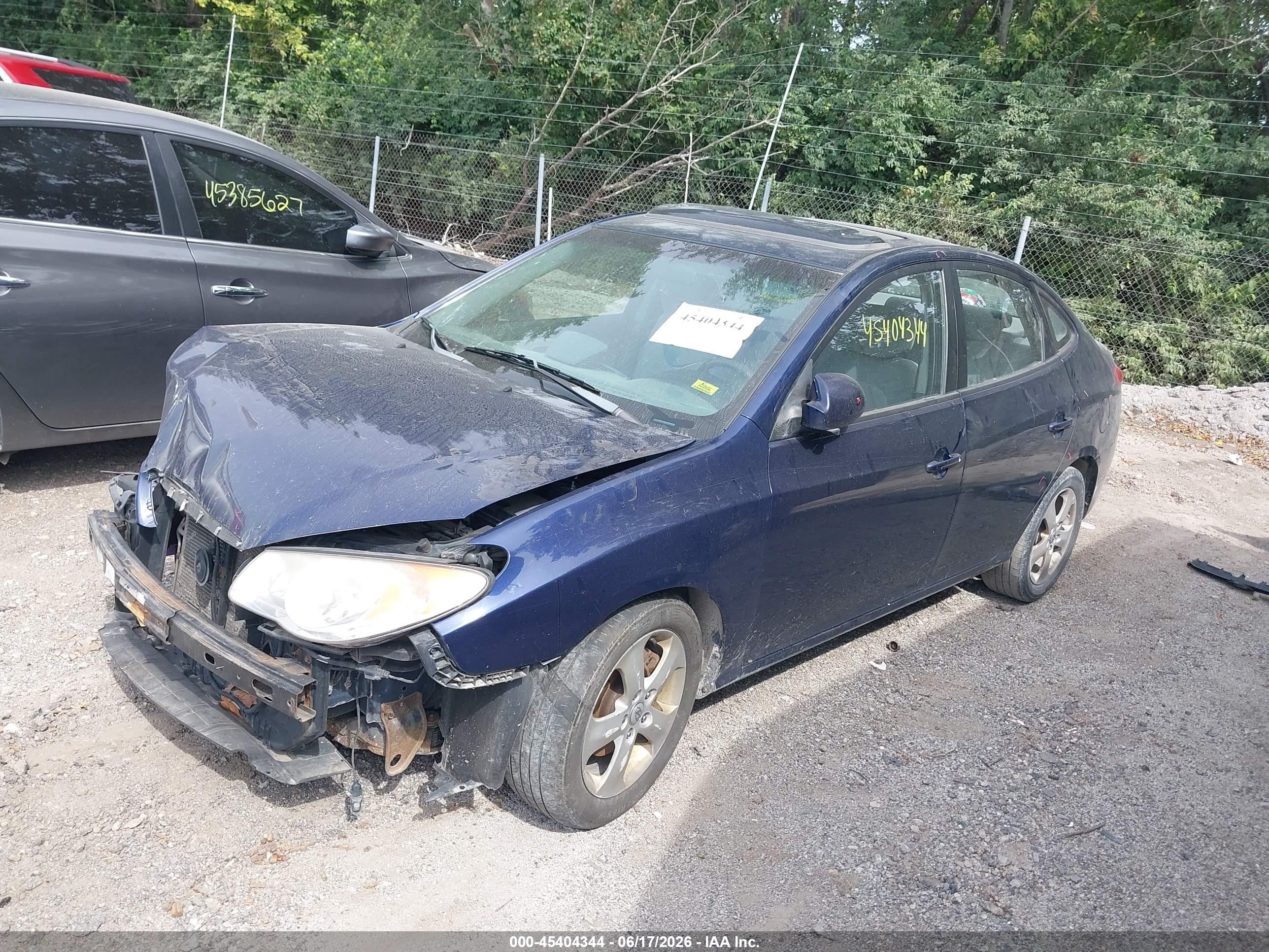 2009 Hyundai Elantra Se Blue vin: KMHDU46D79U601074