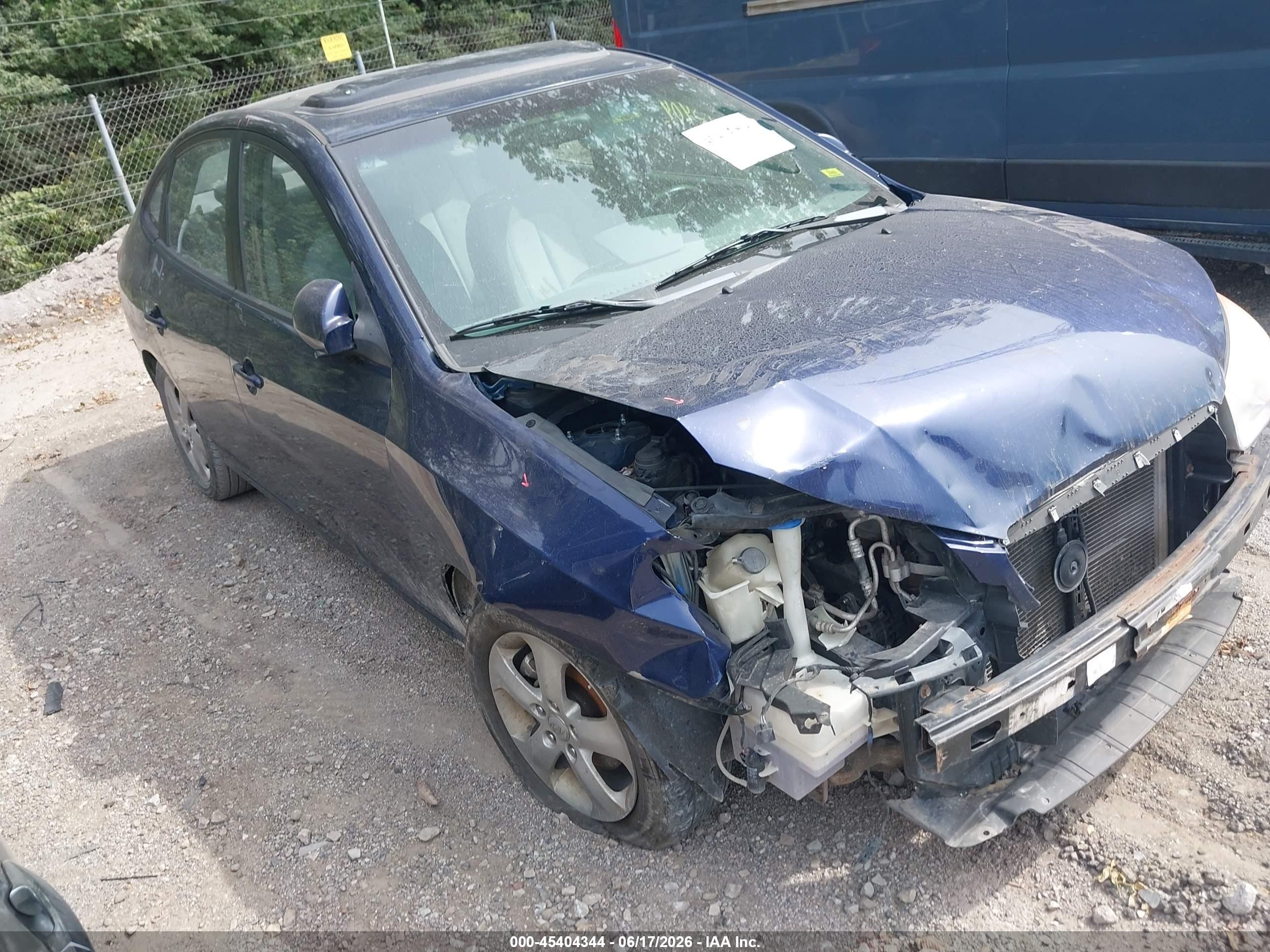 2009 Hyundai Elantra Se Blue vin: KMHDU46D79U601074