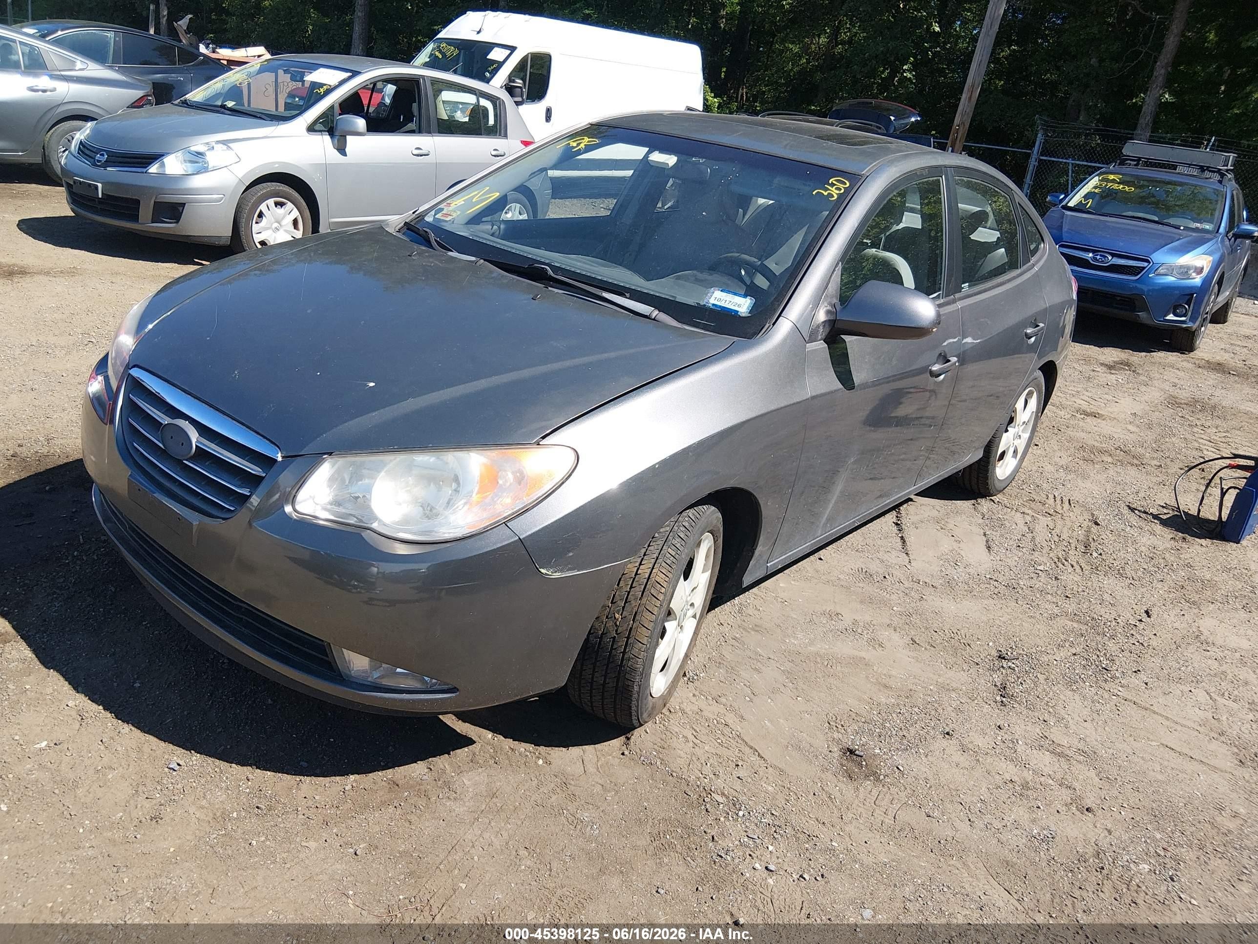 2009 Hyundai Elantra Se Gray vin: KMHDU46D79U613354