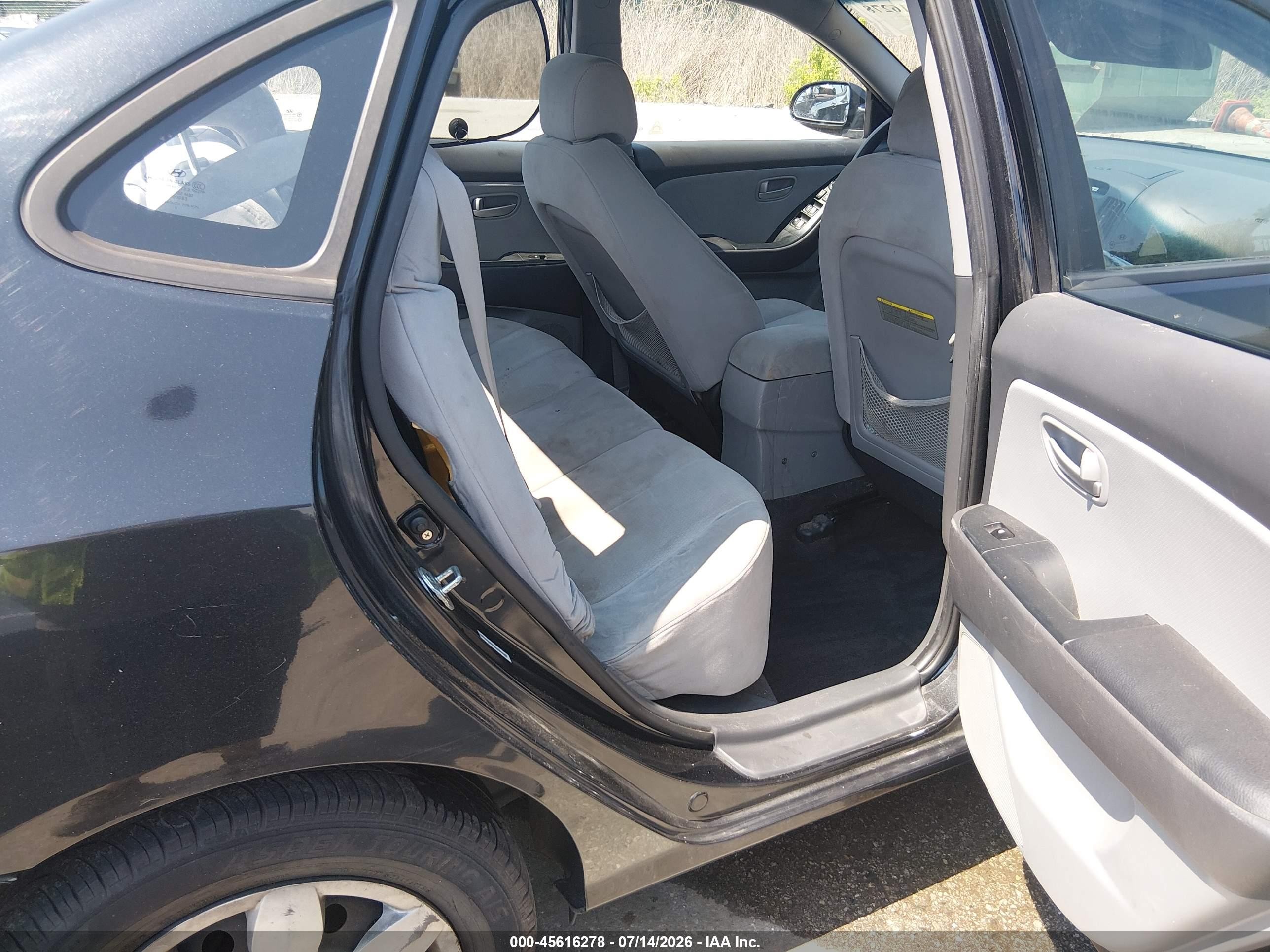 2009 Hyundai Elantra Gls Black vin: KMHDU46D79U658858