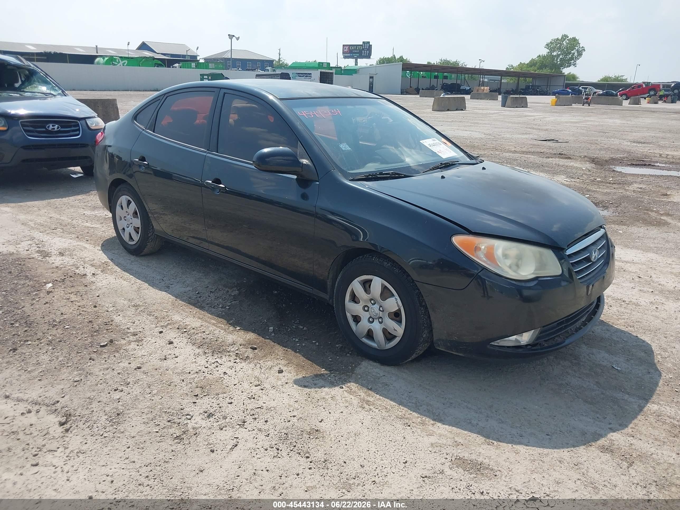2009 Hyundai Elantra Gls Black vin: KMHDU46D79U673800
