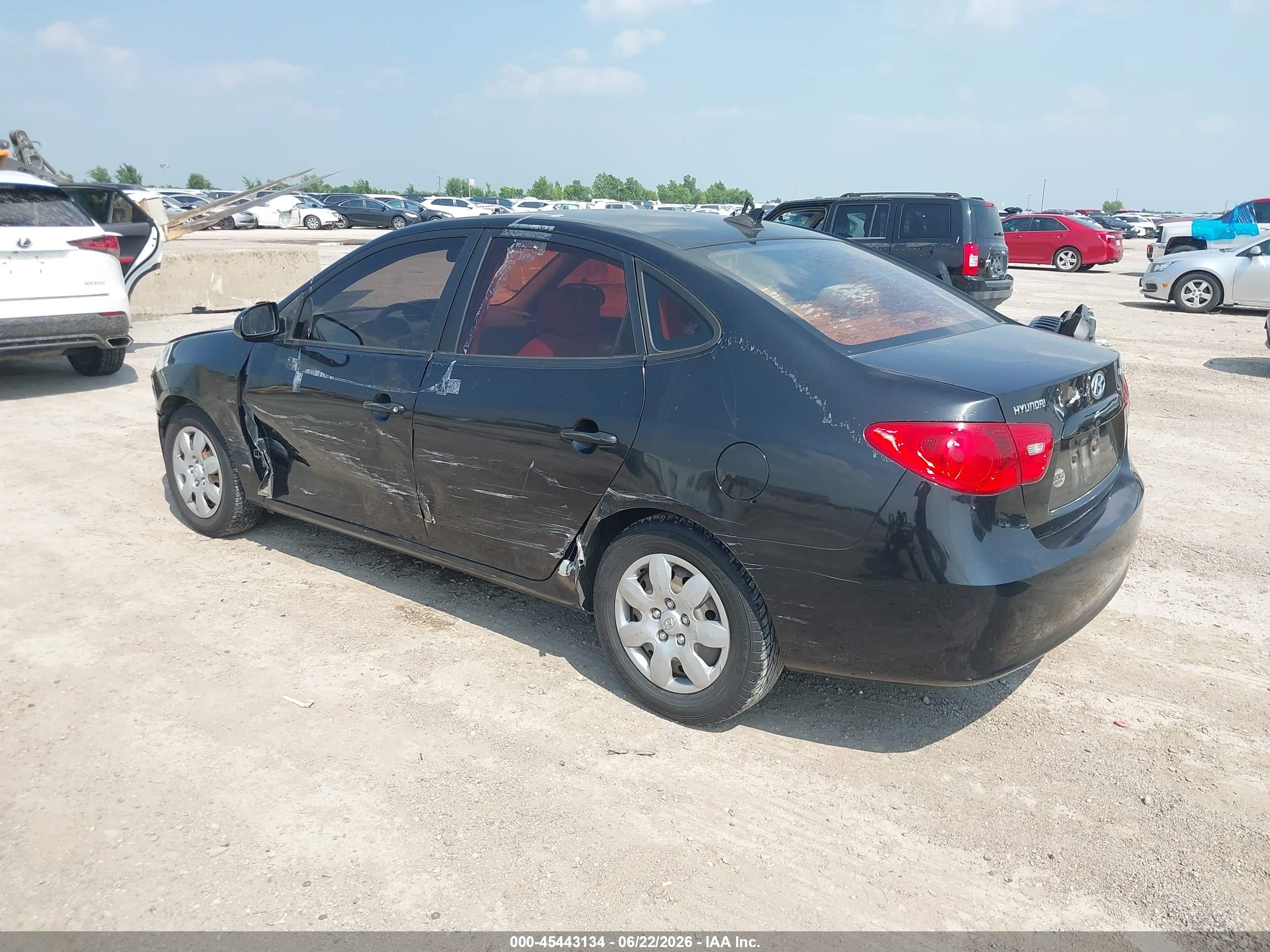 2009 Hyundai Elantra Gls Black vin: KMHDU46D79U673800