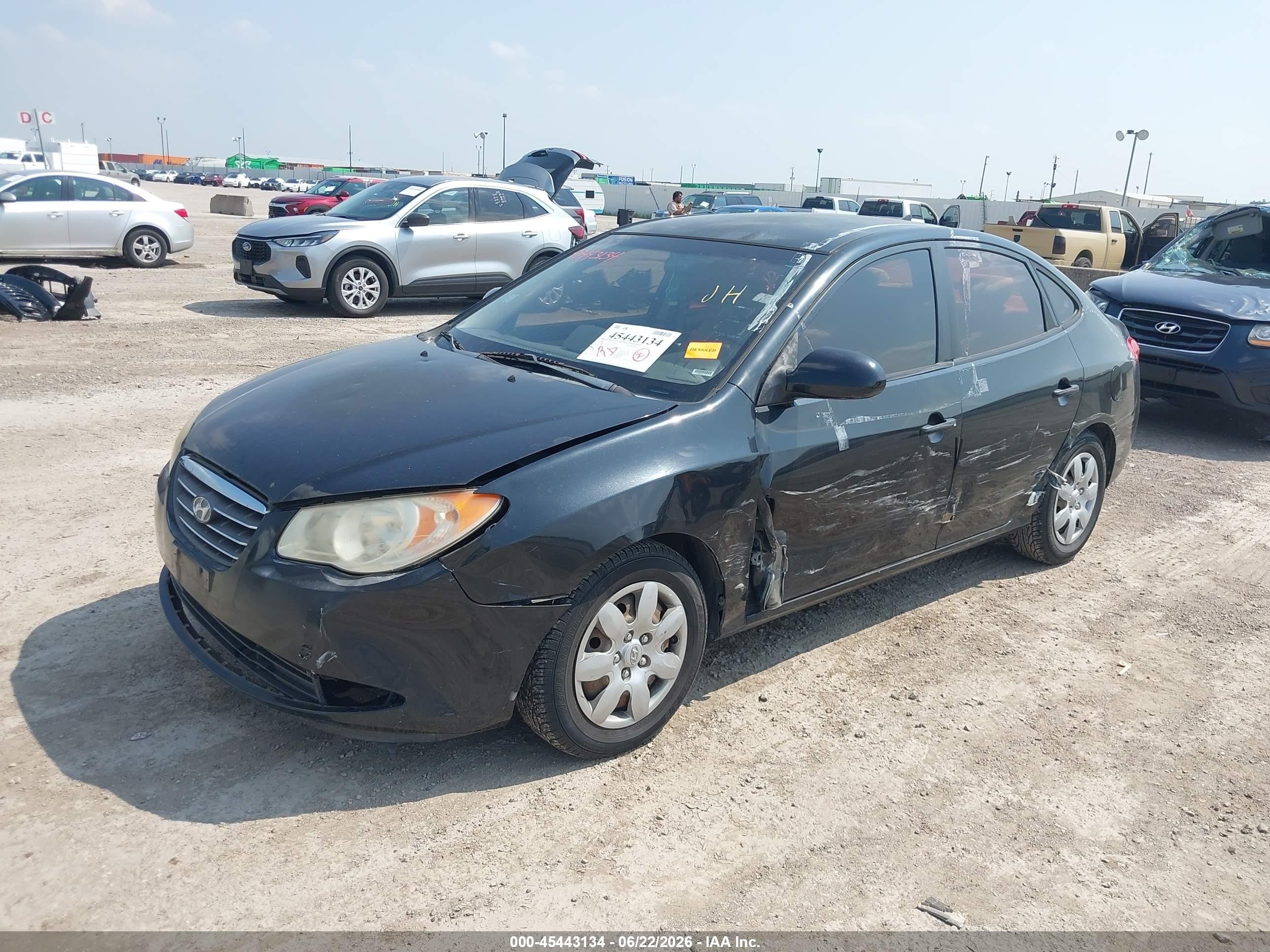 2009 Hyundai Elantra Gls Black vin: KMHDU46D79U673800