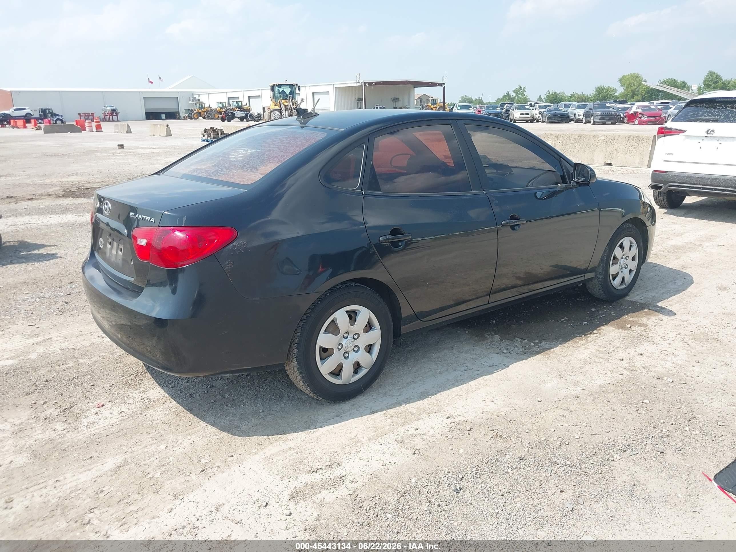 2009 Hyundai Elantra Gls Black vin: KMHDU46D79U673800