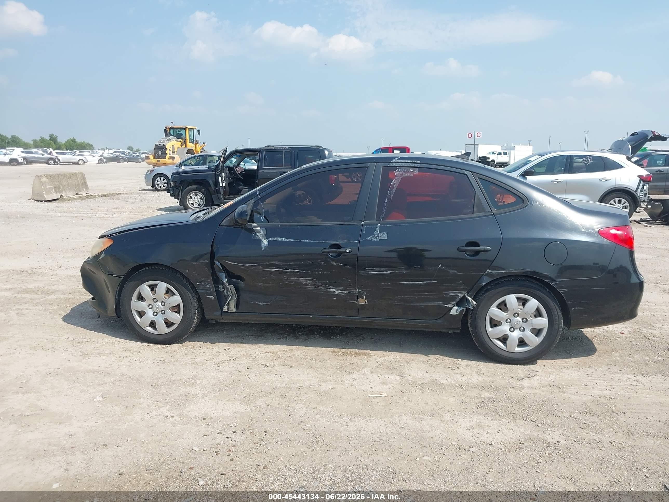 2009 Hyundai Elantra Gls Black vin: KMHDU46D79U673800