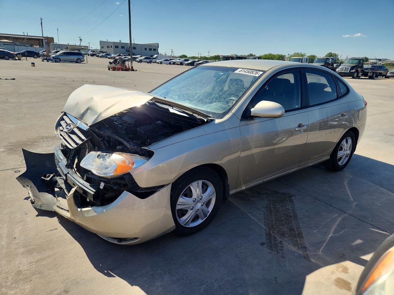 2009 Hyundai Elantra Gls Золотой vin: KMHDU46D79U691634