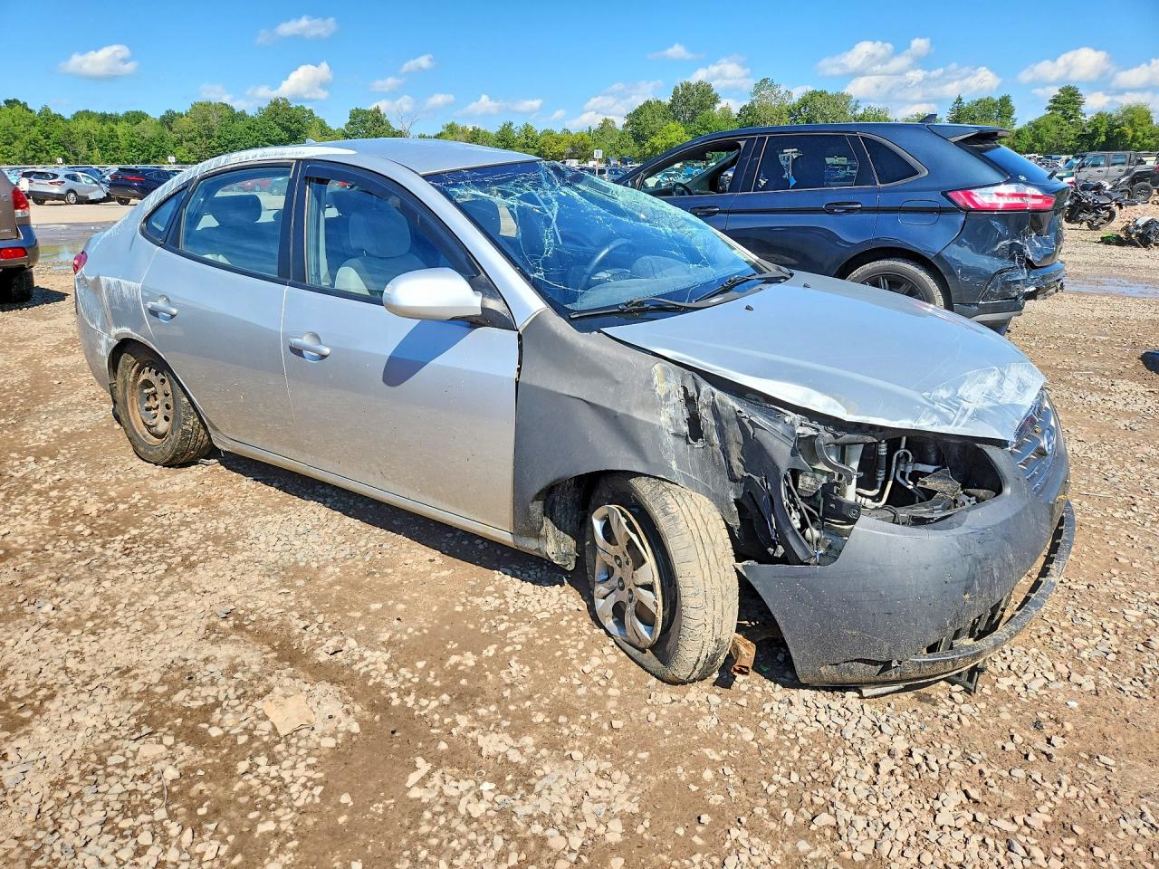 2009 Hyundai Elantra Gls Silver vin: KMHDU46D79U716127