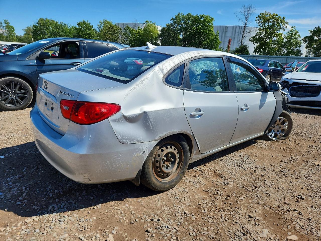 2009 Hyundai Elantra Gls Silver vin: KMHDU46D79U716127