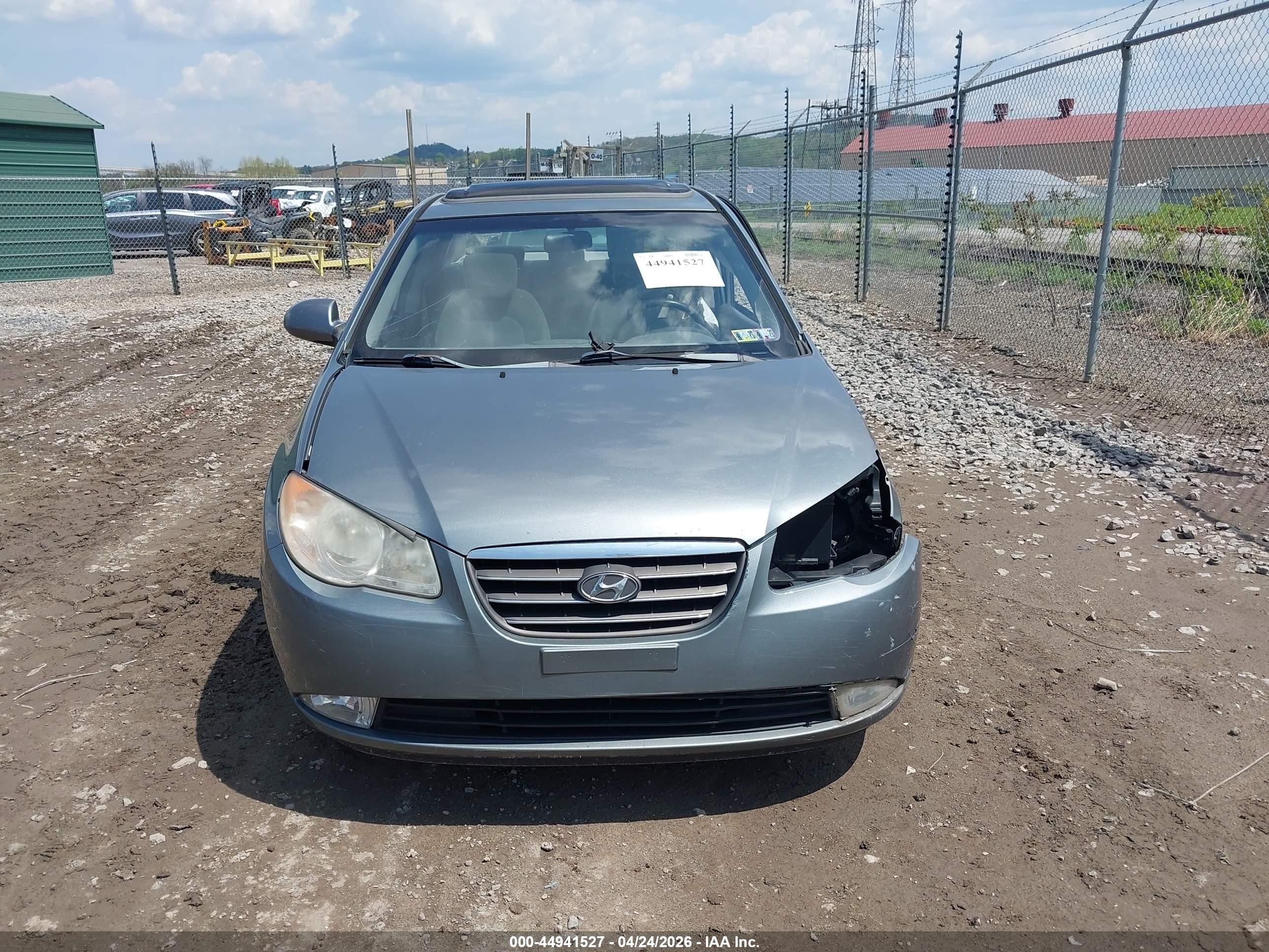 2009 Hyundai Elantra Gls Gray vin: KMHDU46D79U784878