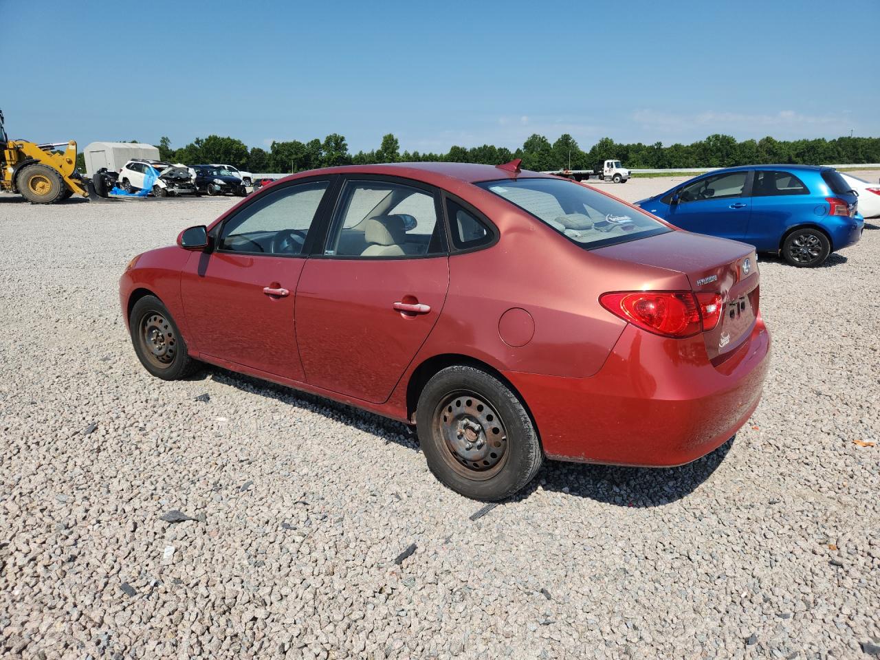 2009 Hyundai Elantra Gls Red vin: KMHDU46D79U811593