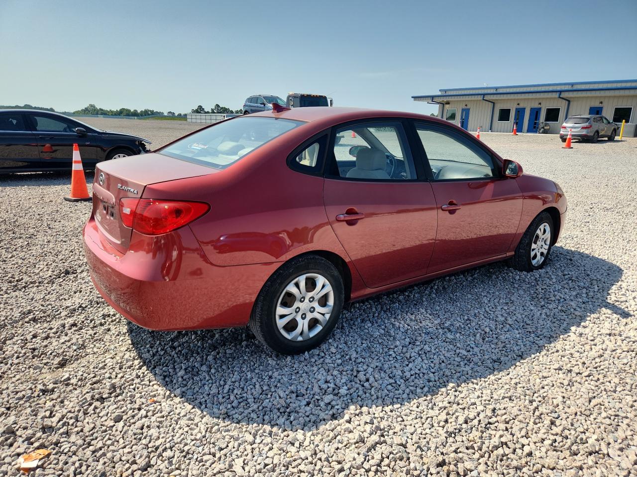 2009 Hyundai Elantra Gls Red vin: KMHDU46D79U811593