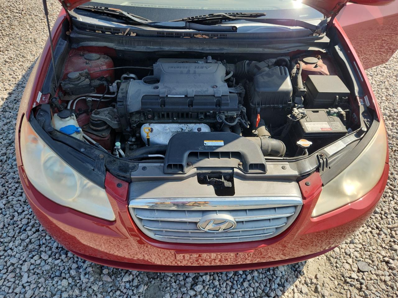 2009 Hyundai Elantra Gls Red vin: KMHDU46D79U811593