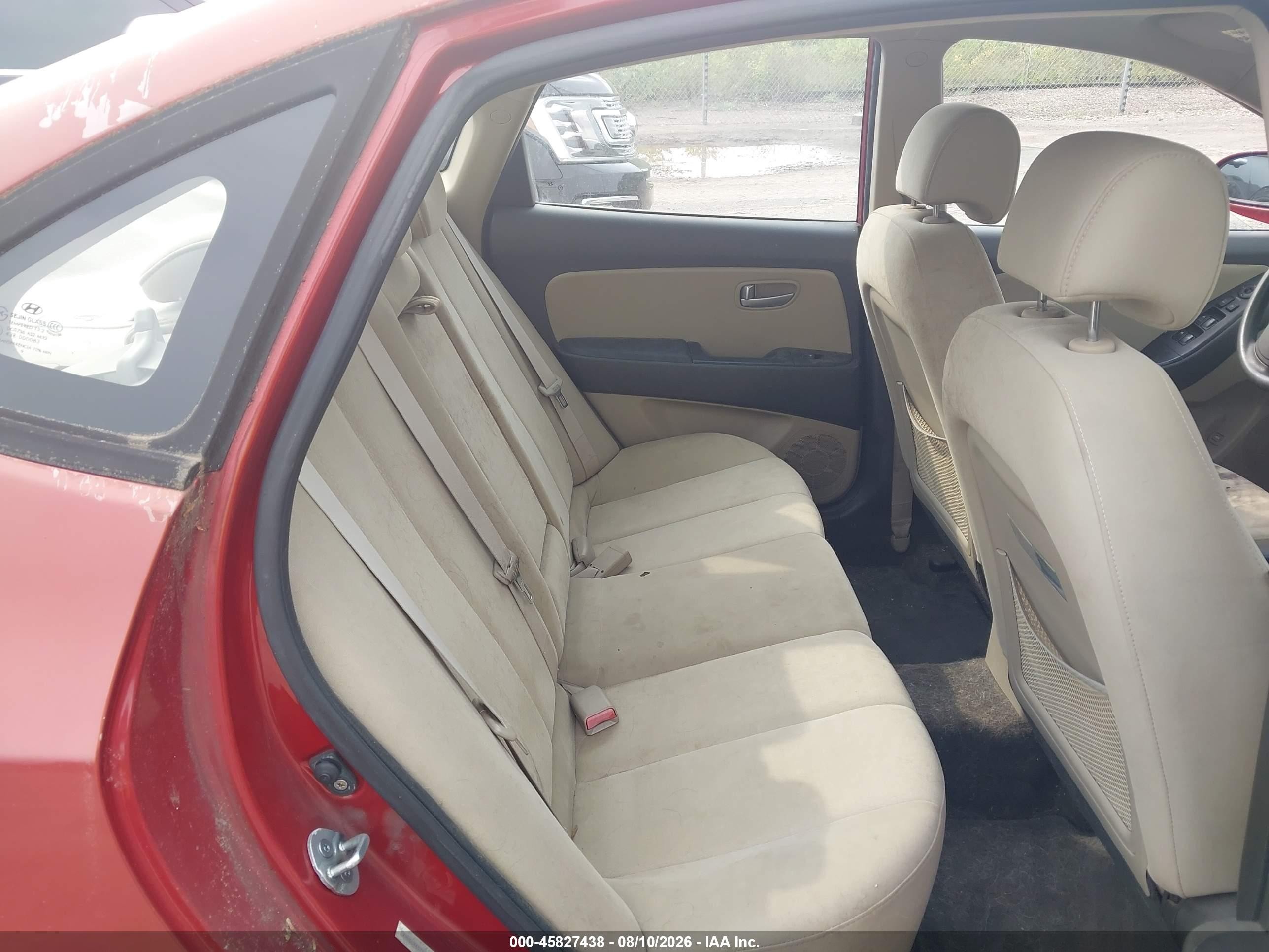 2009 Hyundai Elantra Gls Red vin: KMHDU46D79U814994
