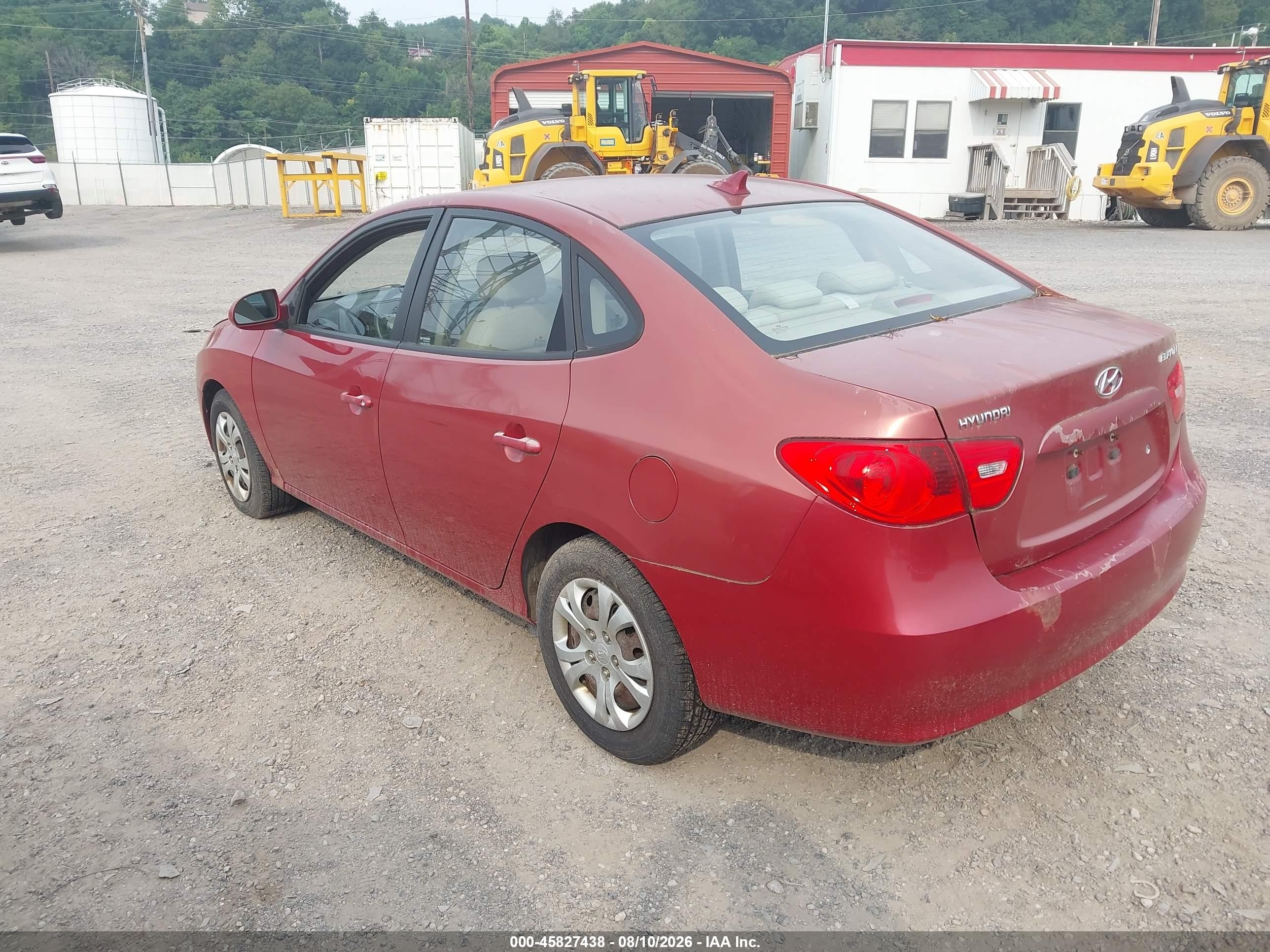 2009 Hyundai Elantra Gls Red vin: KMHDU46D79U814994
