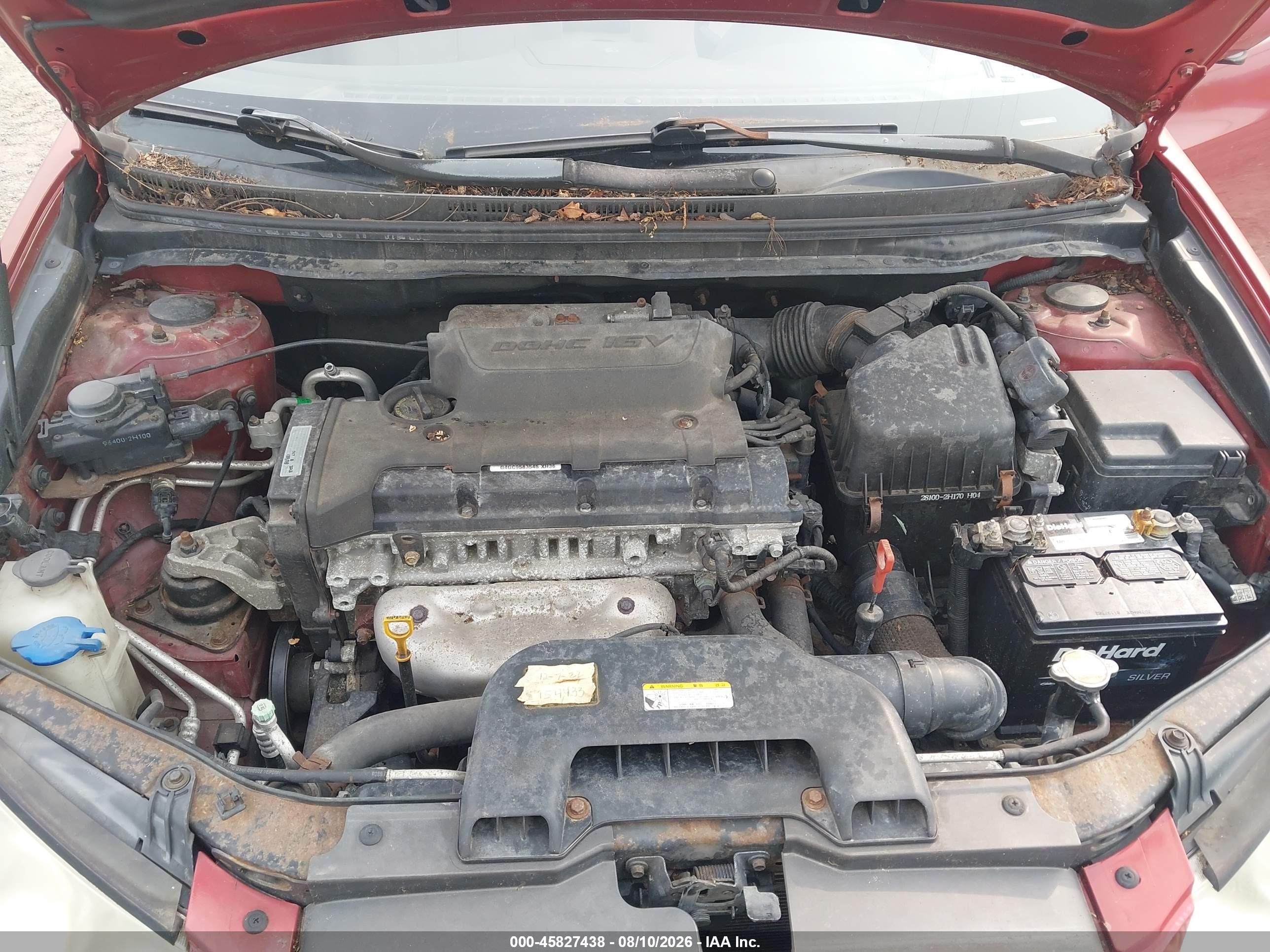 2009 Hyundai Elantra Gls Red vin: KMHDU46D79U814994