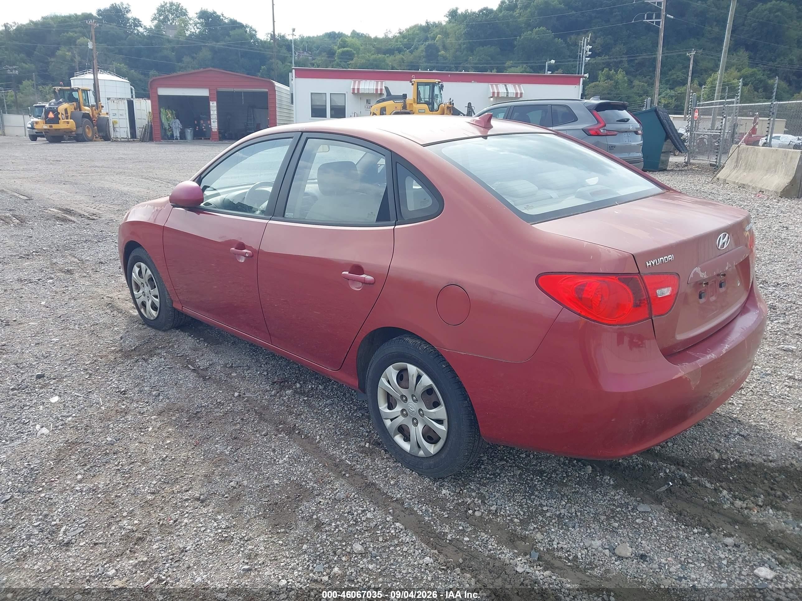 2009 Hyundai Elantra Gls Red vin: KMHDU46D79U814994