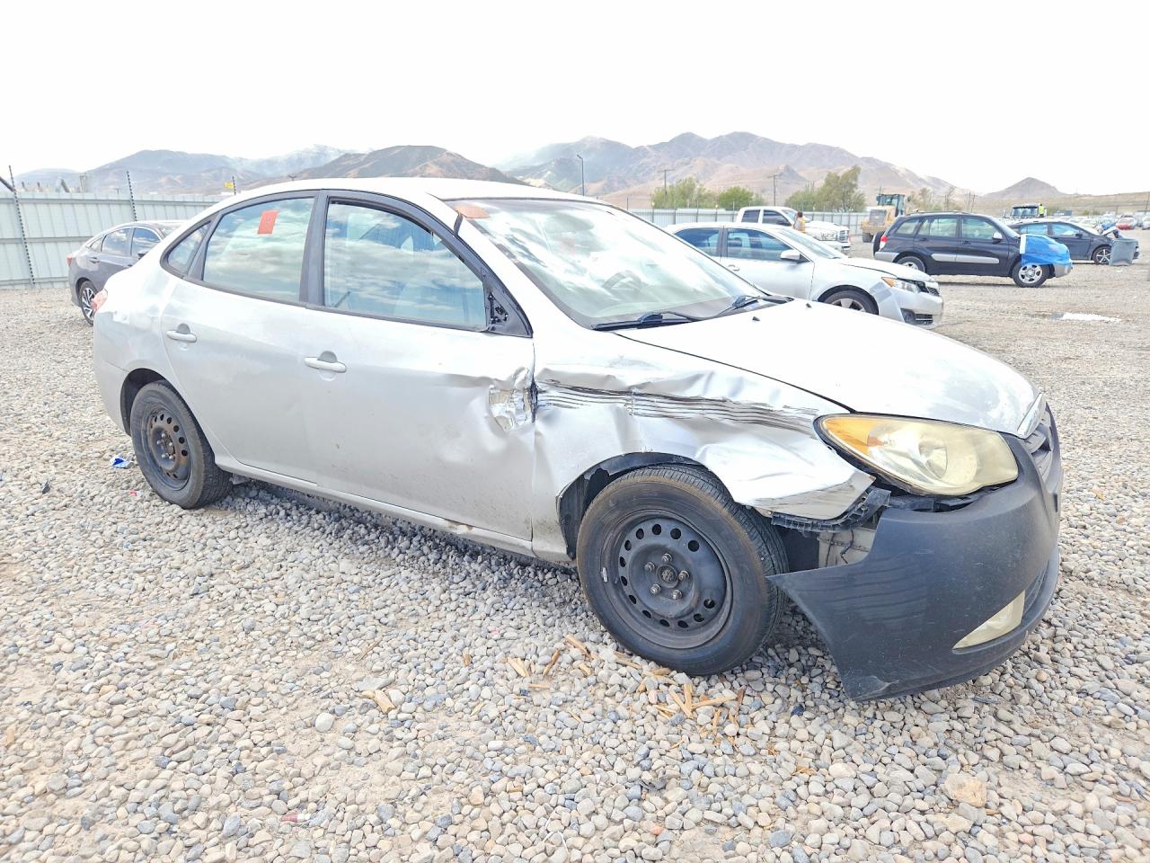 2009 Hyundai Elantra Gls Silver vin: KMHDU46D79U821105