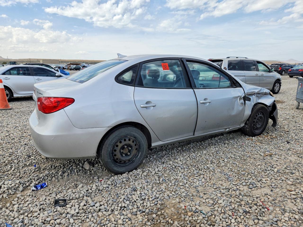 2009 Hyundai Elantra Gls Silver vin: KMHDU46D79U821105