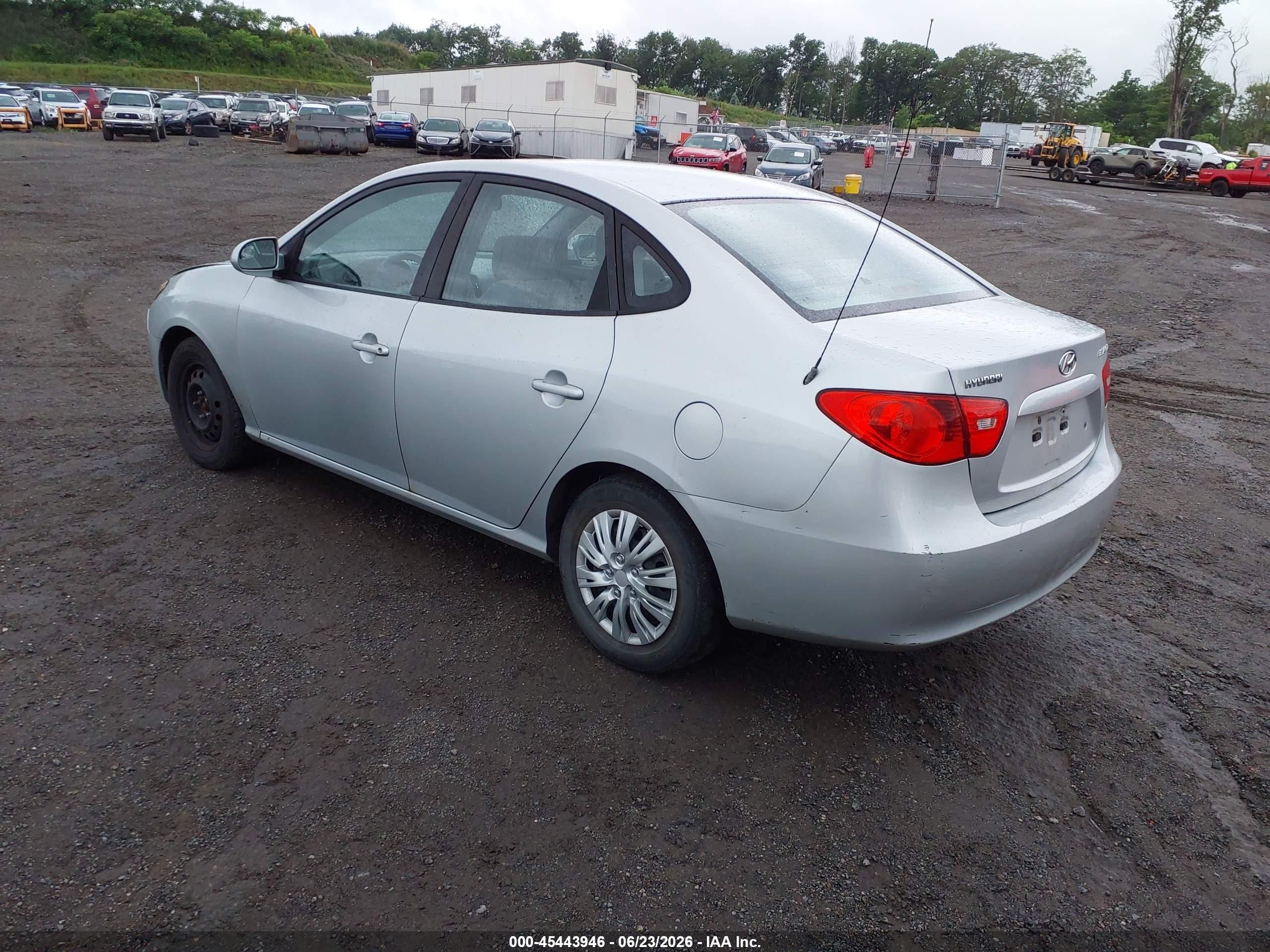 2007 Hyundai Elantra Gls/ltd/se Silver vin: KMHDU46D87U020485