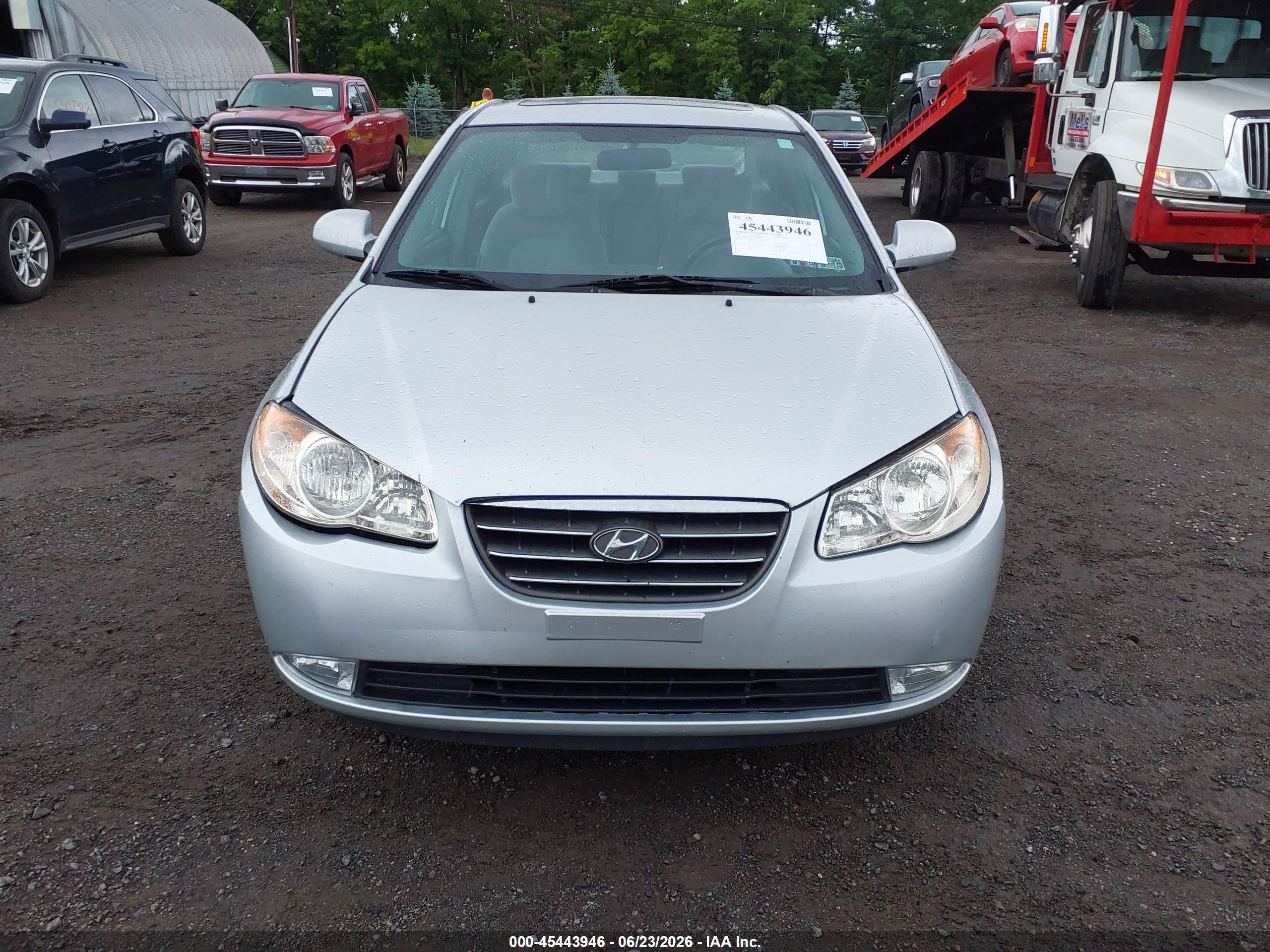 2007 Hyundai Elantra Gls/ltd/se Silver vin: KMHDU46D87U020485