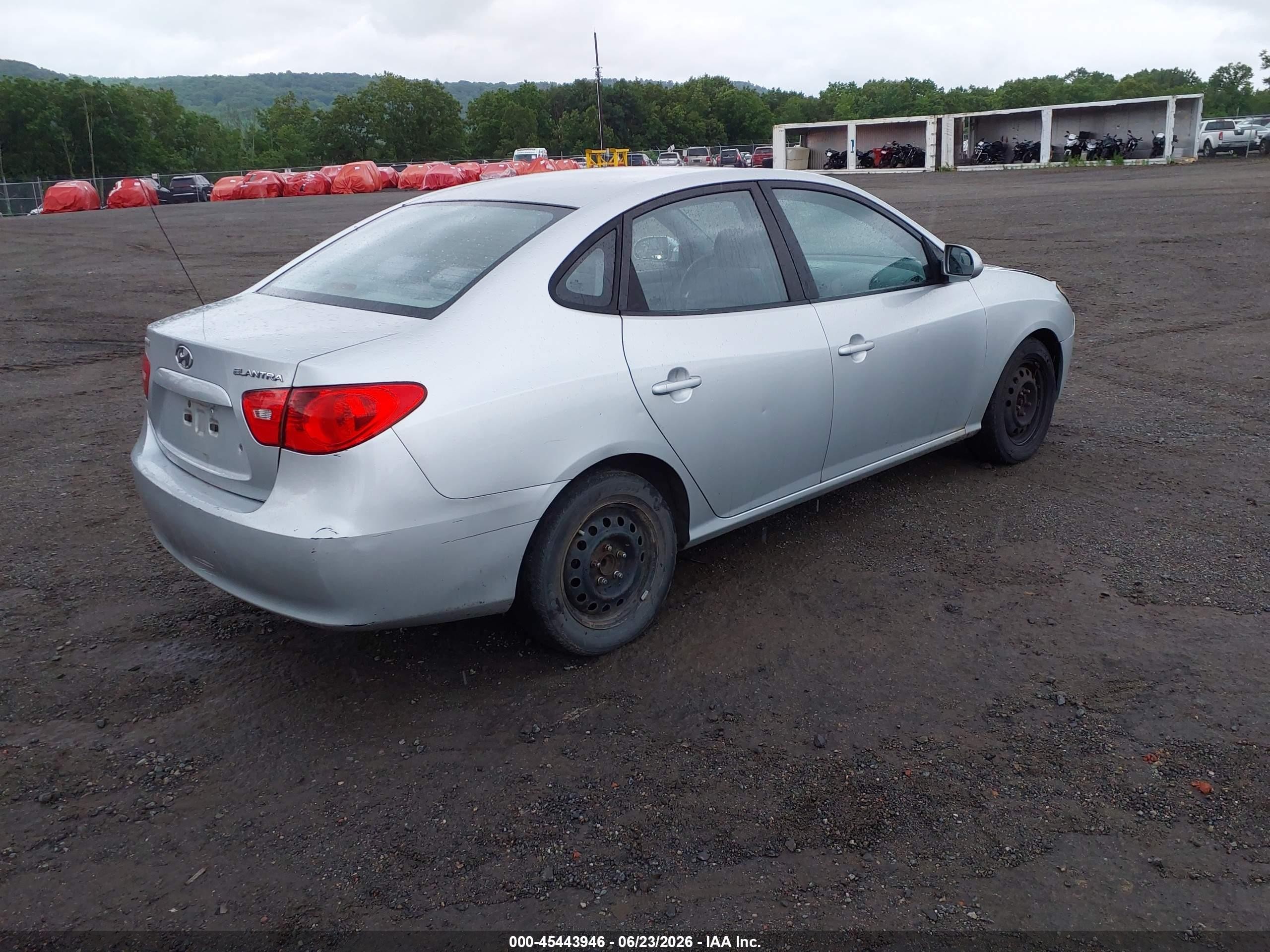 2007 Hyundai Elantra Gls/ltd/se Silver vin: KMHDU46D87U020485