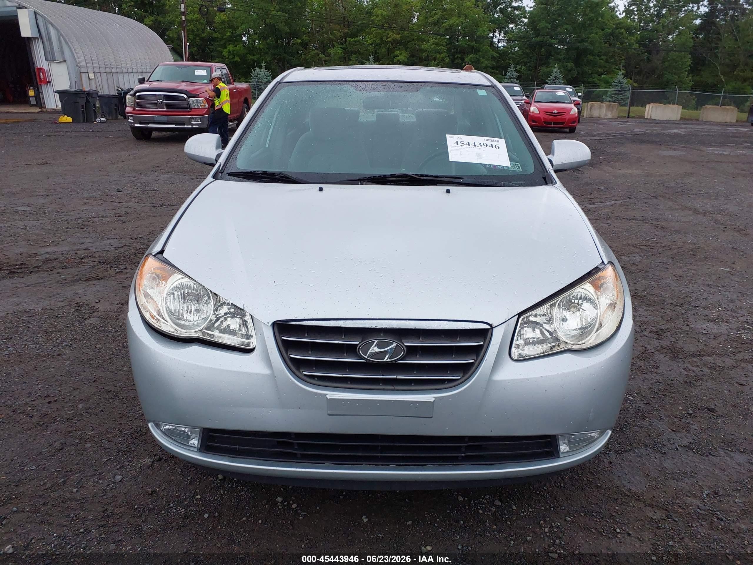 2007 Hyundai Elantra Gls/ltd/se Silver vin: KMHDU46D87U020485