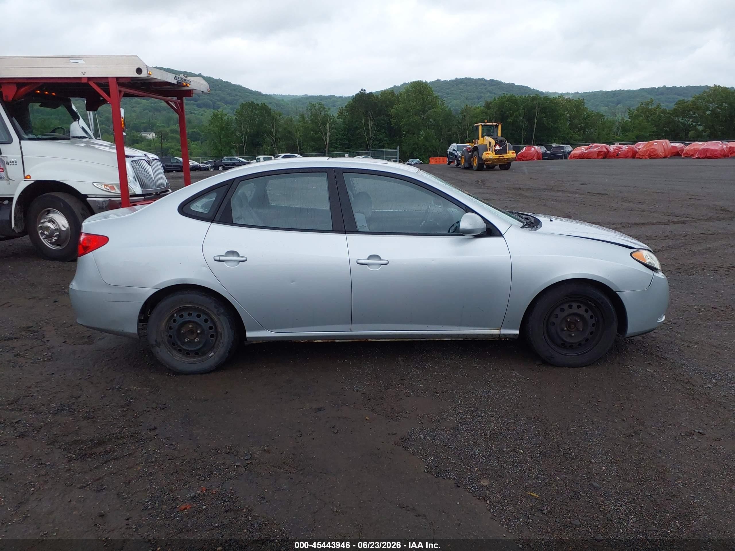 2007 Hyundai Elantra Gls/ltd/se Silver vin: KMHDU46D87U020485