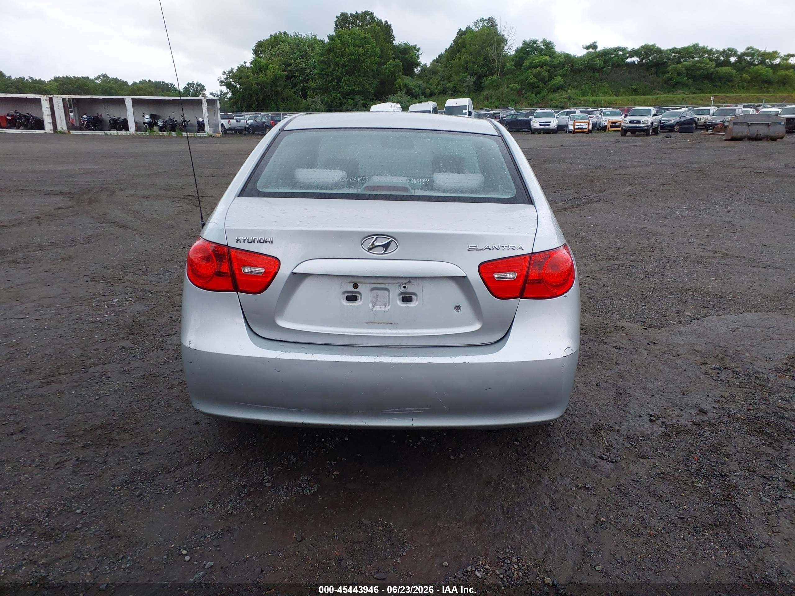 2007 Hyundai Elantra Gls/ltd/se Silver vin: KMHDU46D87U020485