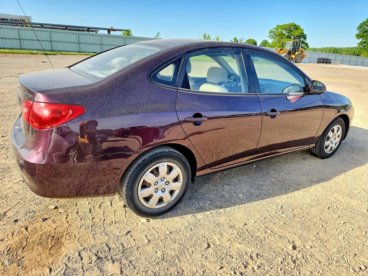2007 Hyundai Elantra Gls Burgundy vin: KMHDU46D87U027209