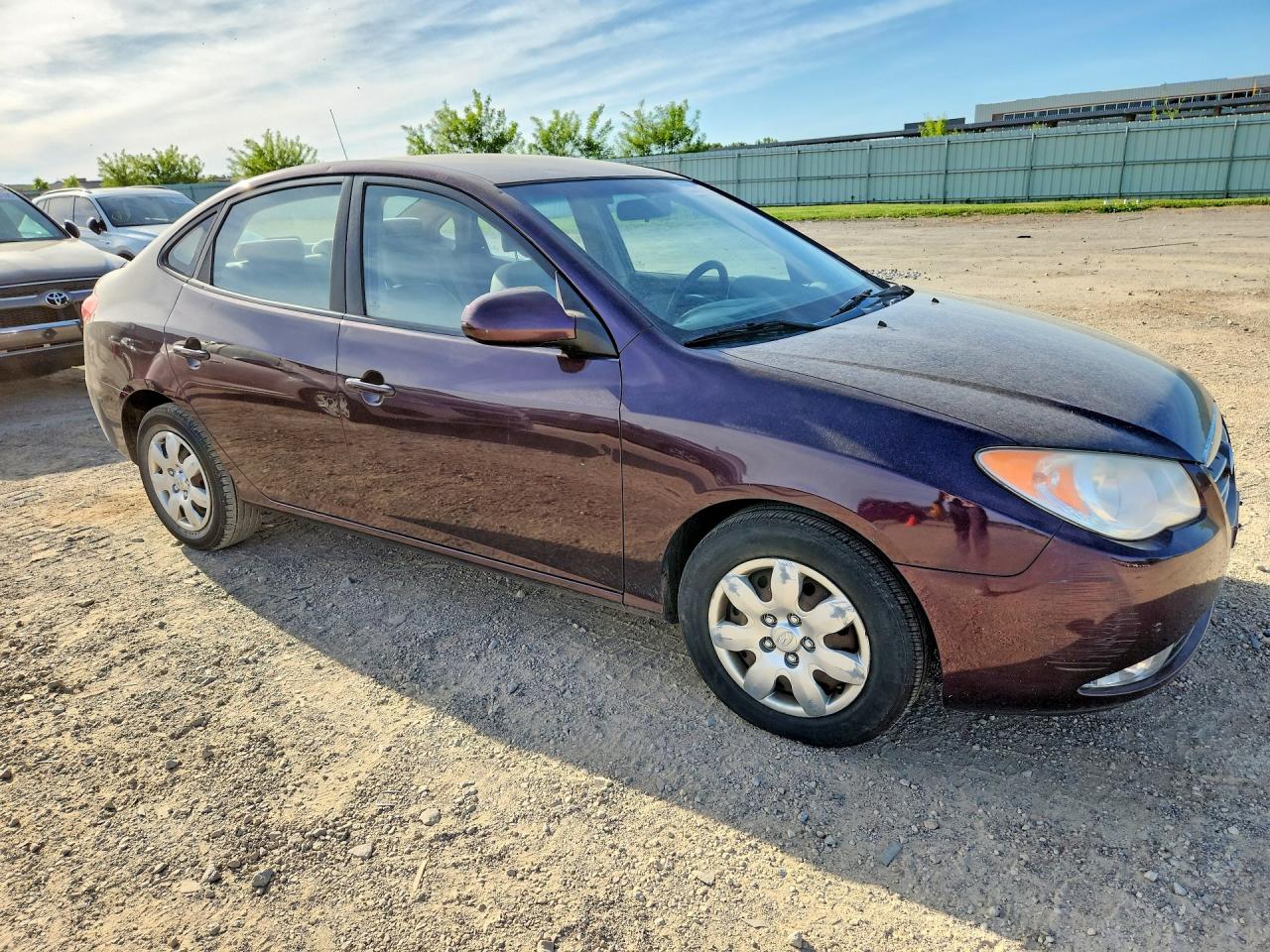 2007 Hyundai Elantra Gls Burgundy vin: KMHDU46D87U027209