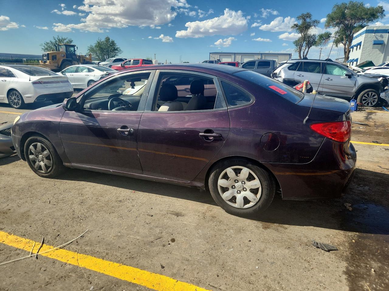 2007 Hyundai Elantra Gls Maroon vin: KMHDU46D87U079164