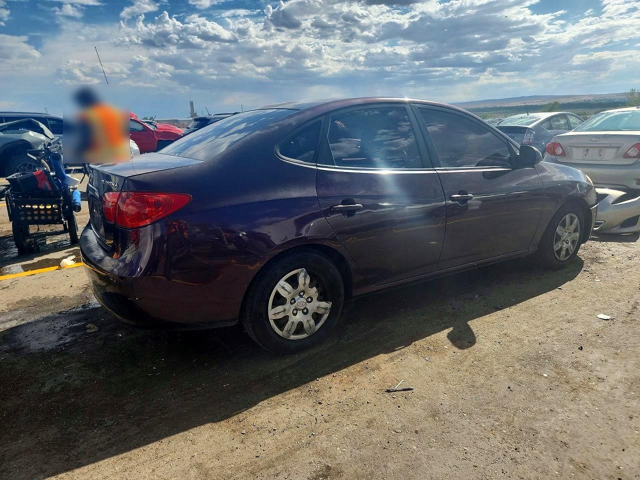 2007 Hyundai Elantra Gls Maroon vin: KMHDU46D87U079164
