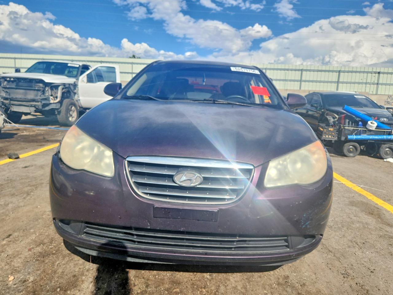 2007 Hyundai Elantra Gls Maroon vin: KMHDU46D87U079164